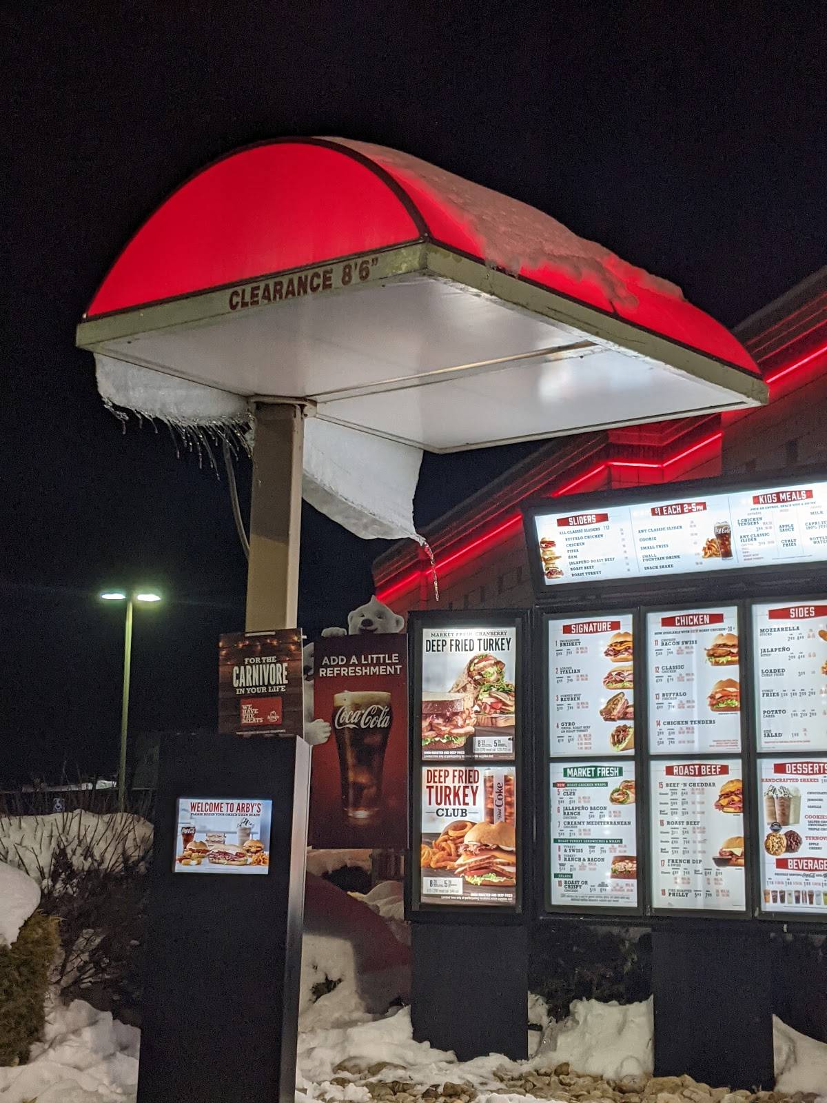 Arby's меню