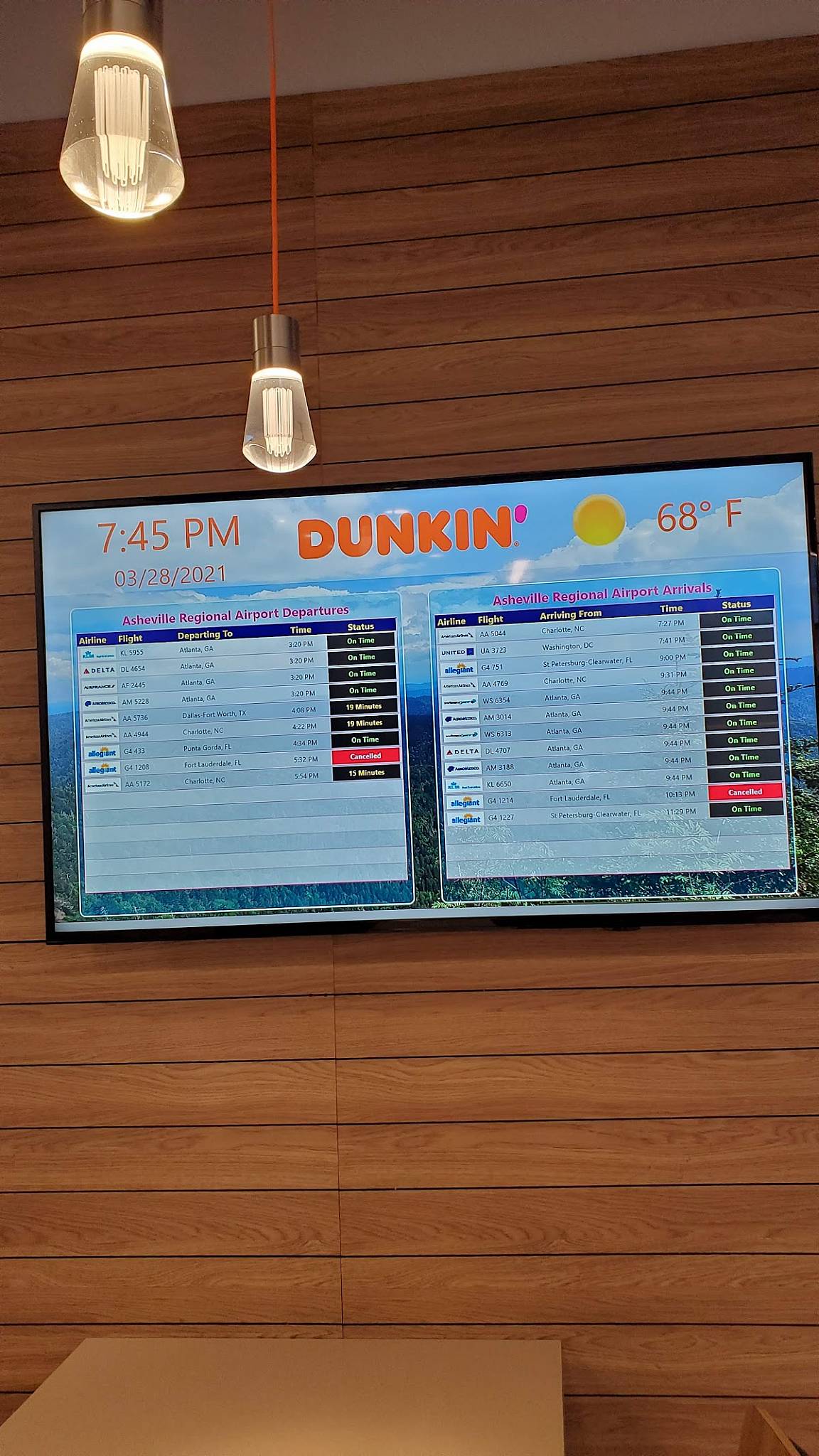 Dunkin' меню