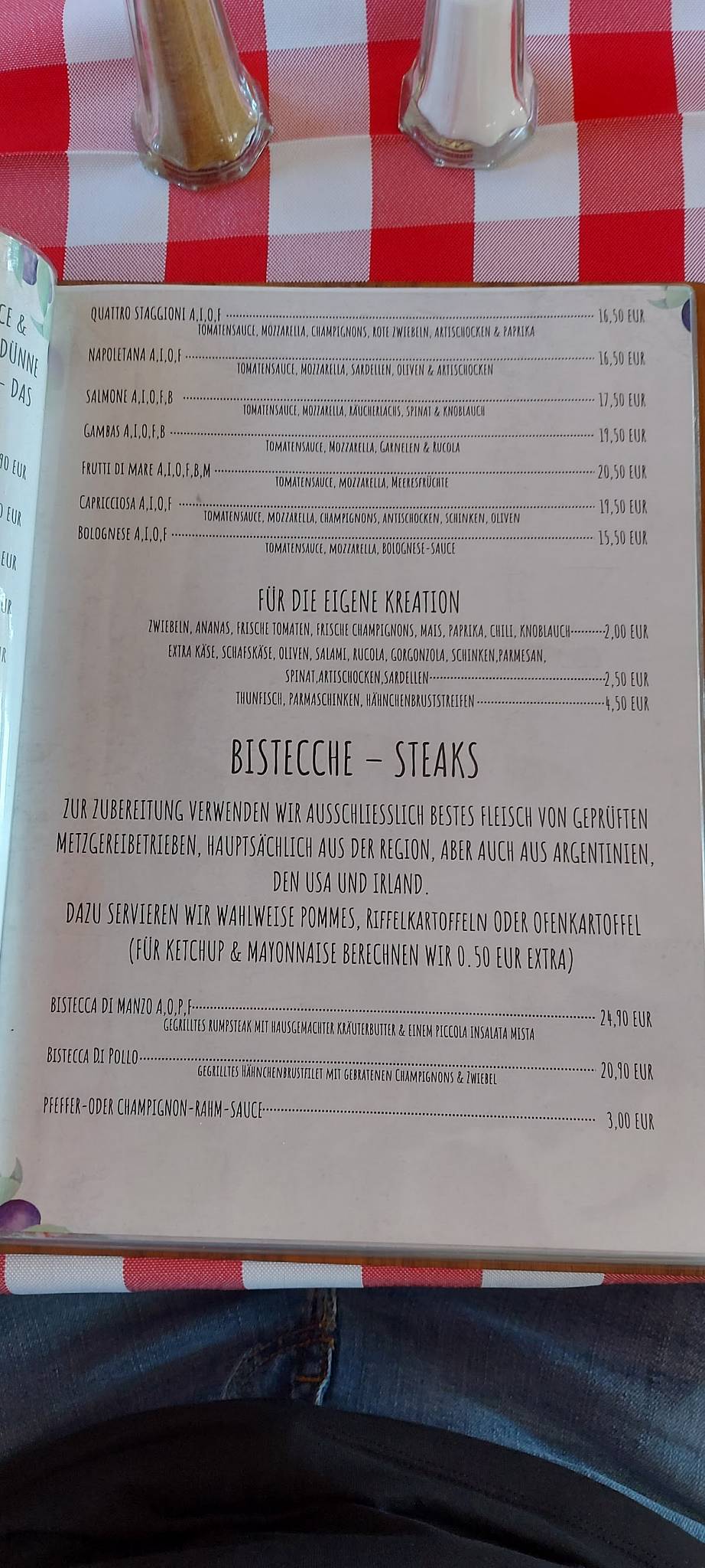 Aurelios am Doktorsee меню
