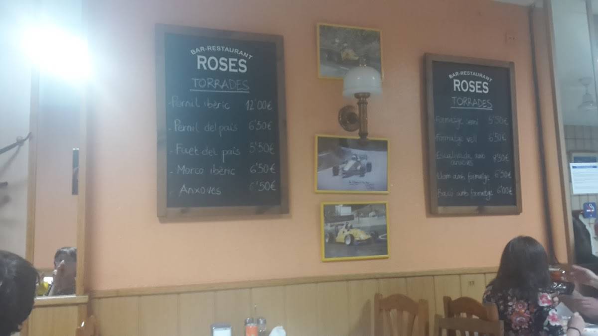 BAR RESTAURANT ROSES меню