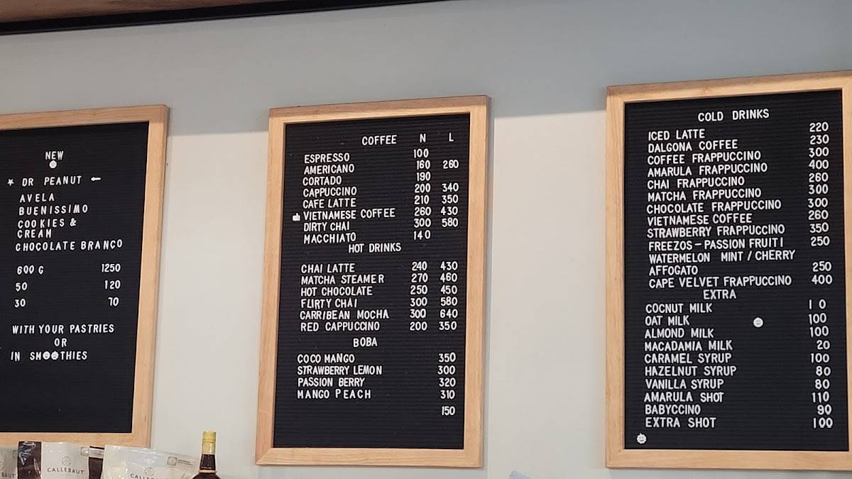 BICA Maputo меню