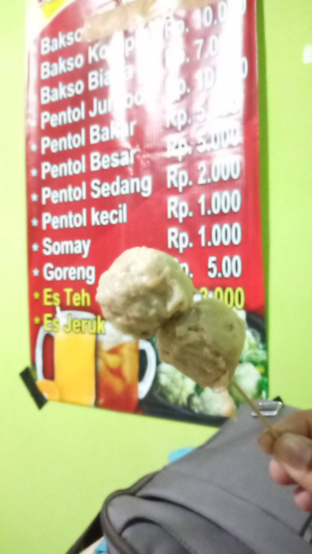Bakso Rajajowas меню