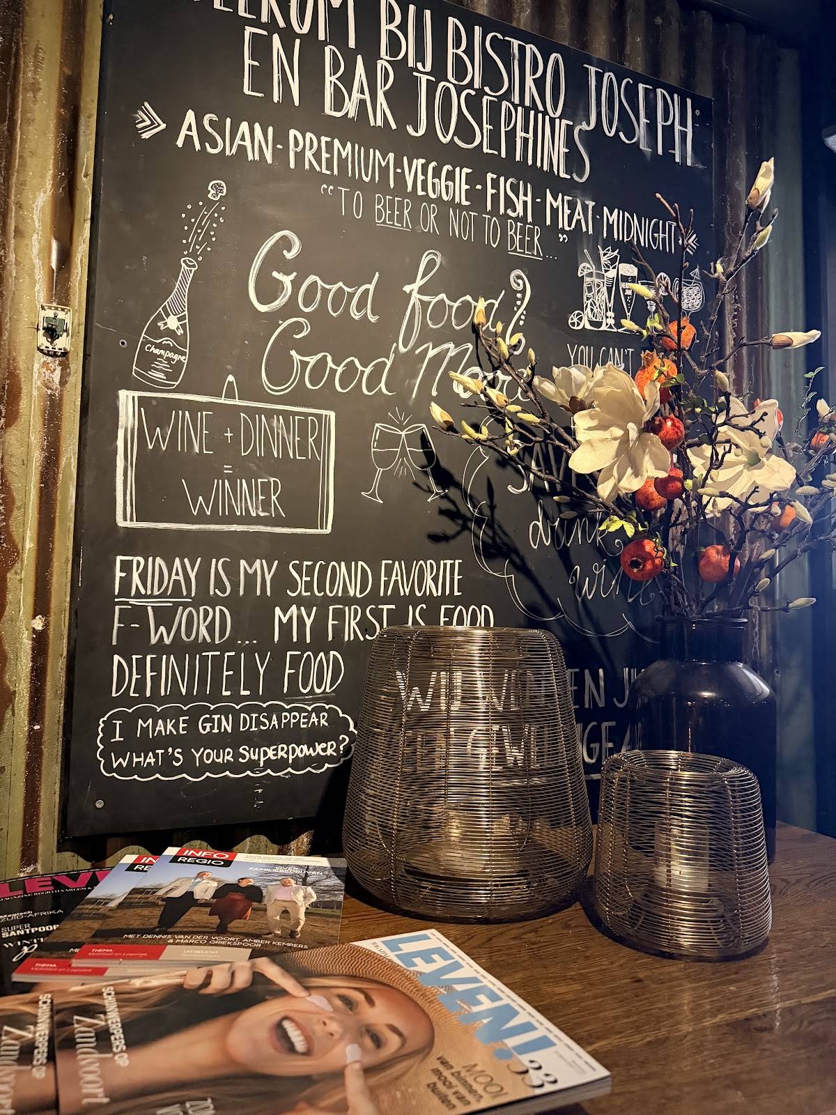 Bar Bistro Joseph меню