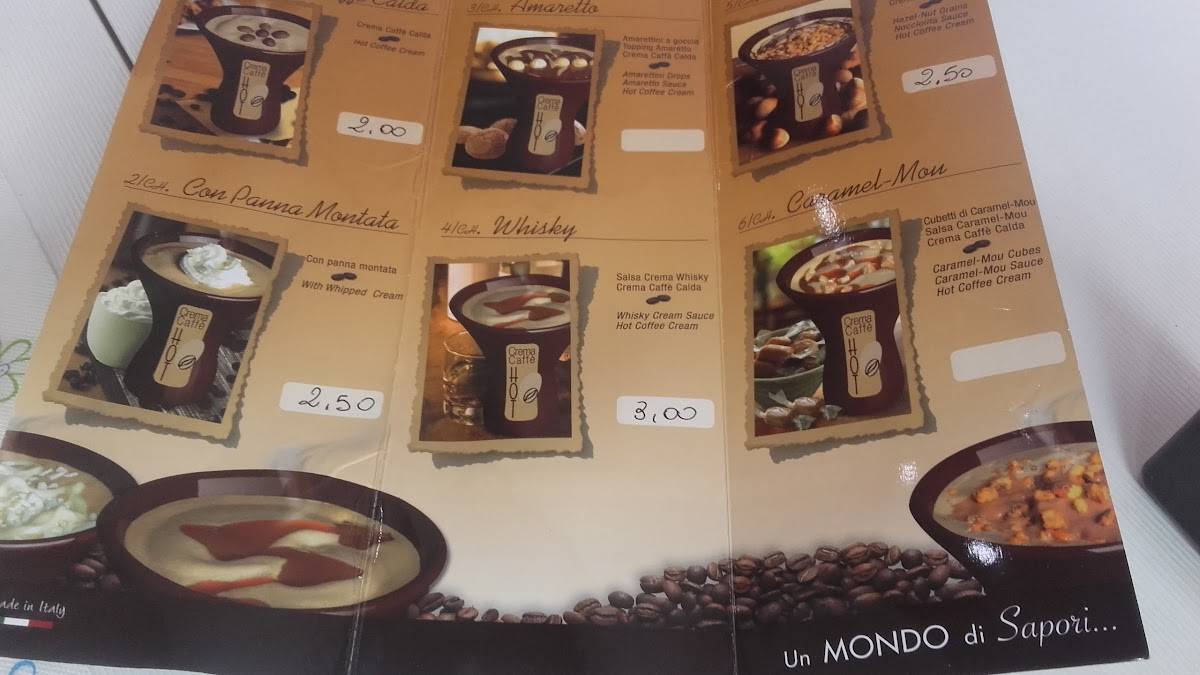 Bar Fontana Candida меню