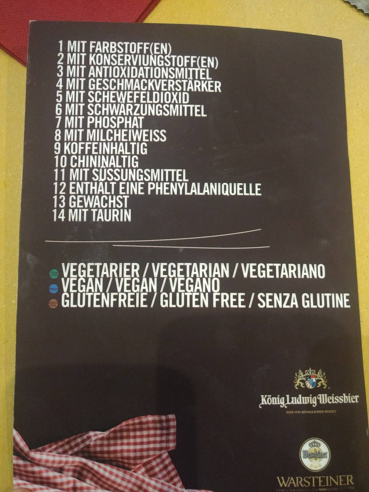 Bar & Restaurant Opera меню