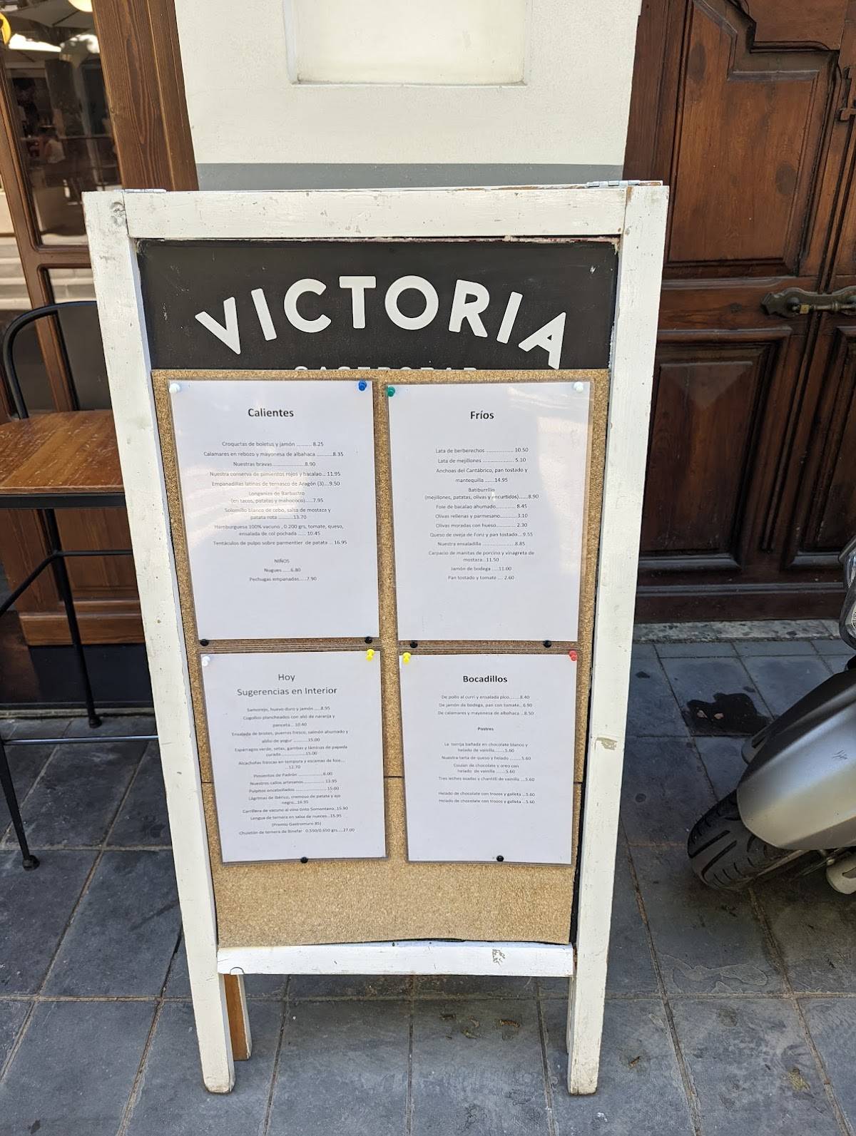 VICTORIA "Gastrobar" меню