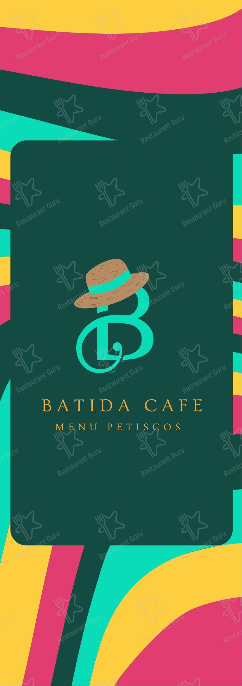 Batida Café в Лионе - Меню напитков