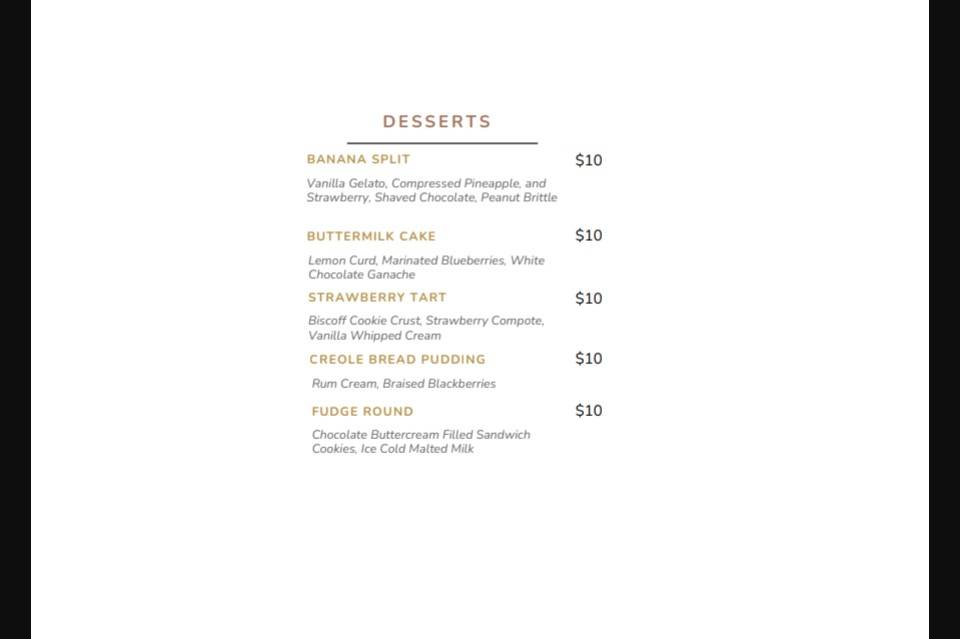 Southdowns Grille меню