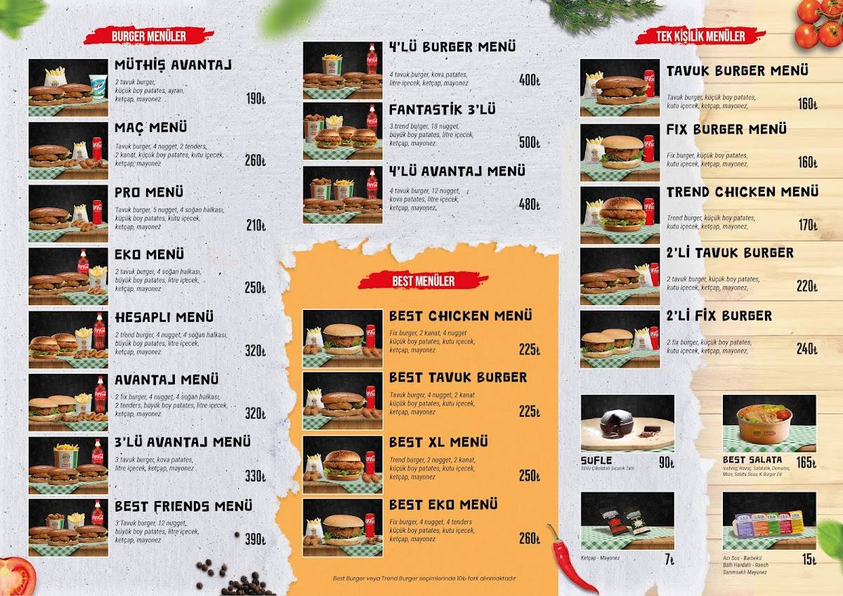 Best Fries Çarşı меню