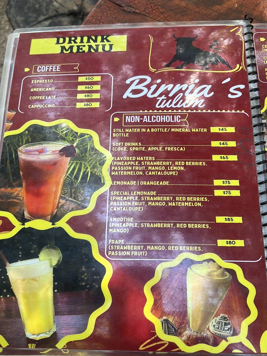 Birria меню