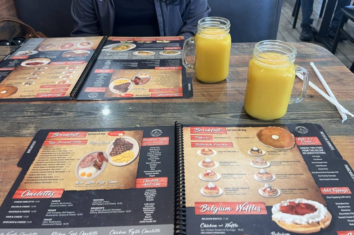 Brandon's Diner меню