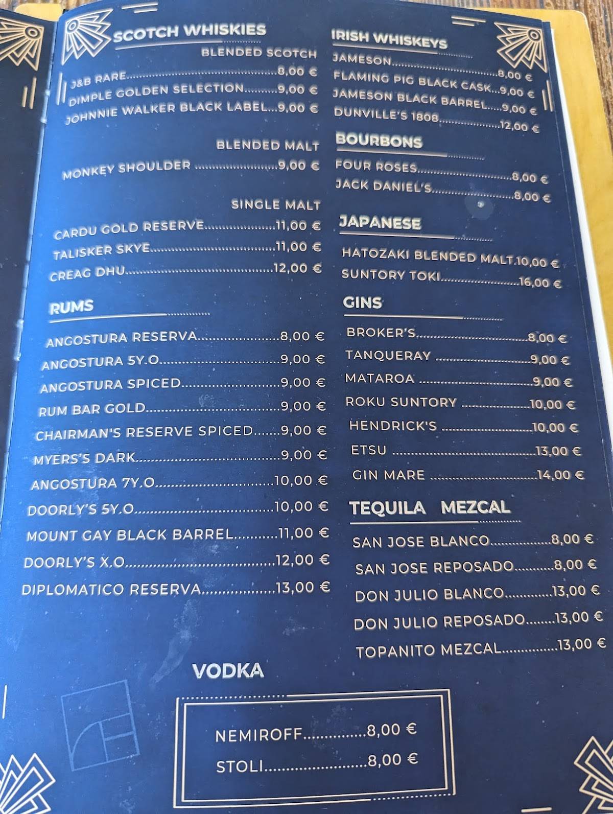 Bricks Beers & Tales меню