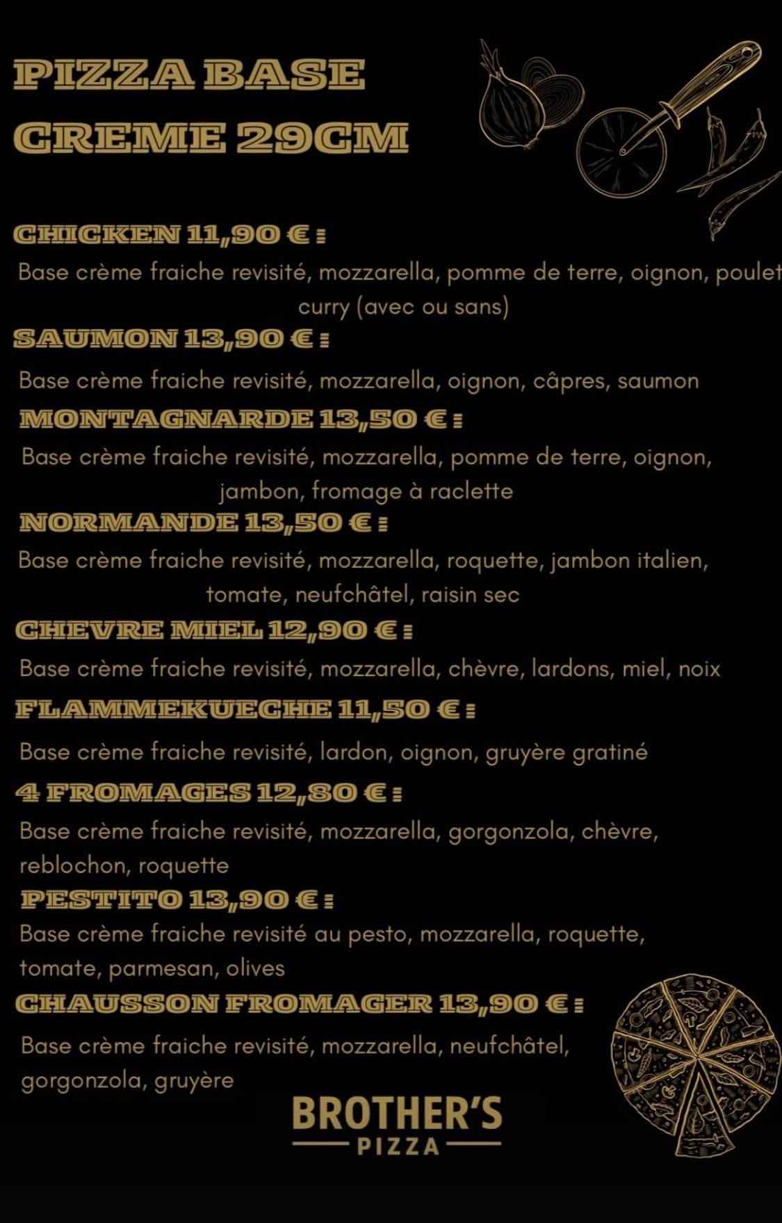 Brother’s pizza меню
