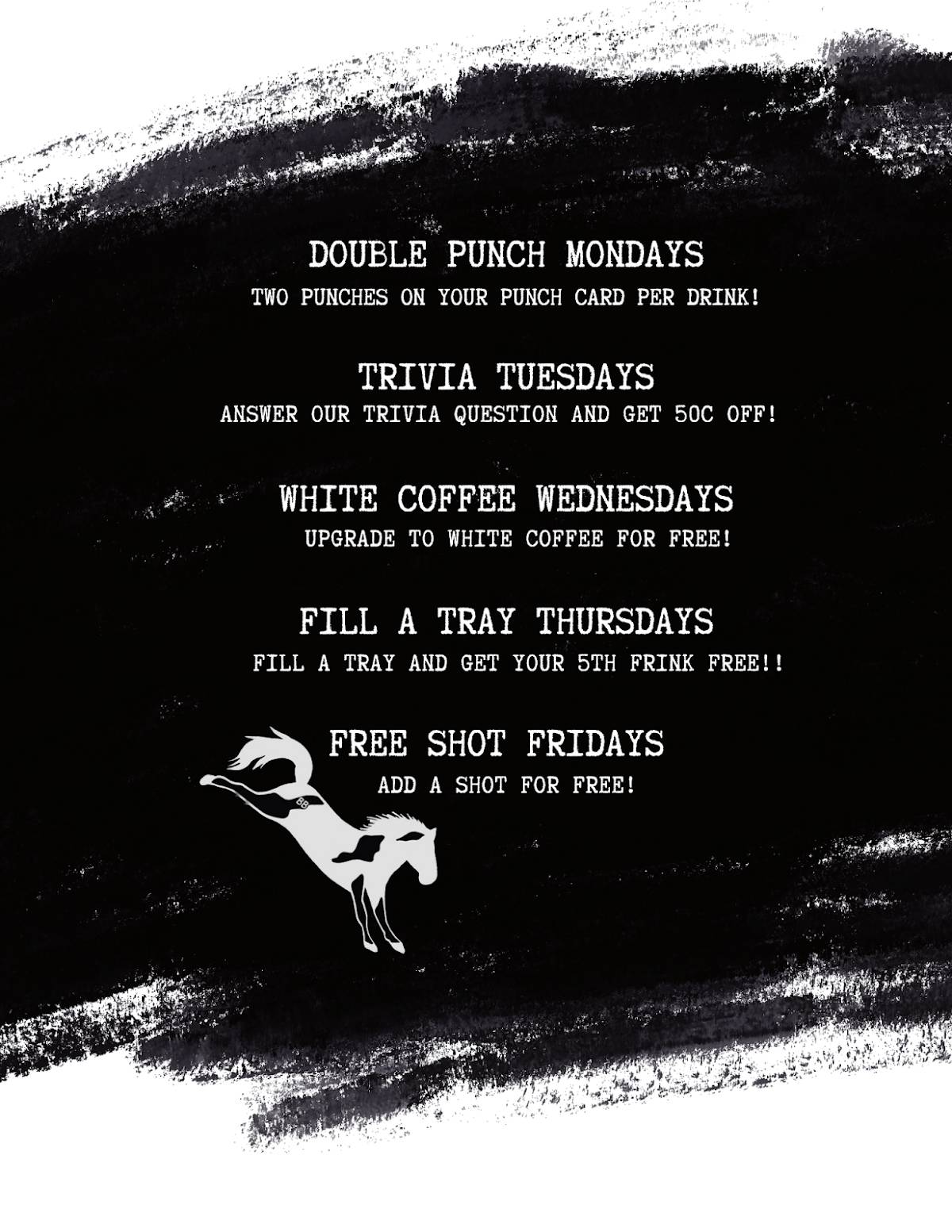 Buckin' Beans Espresso меню