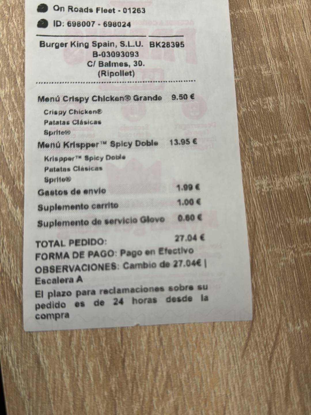Burger King меню
