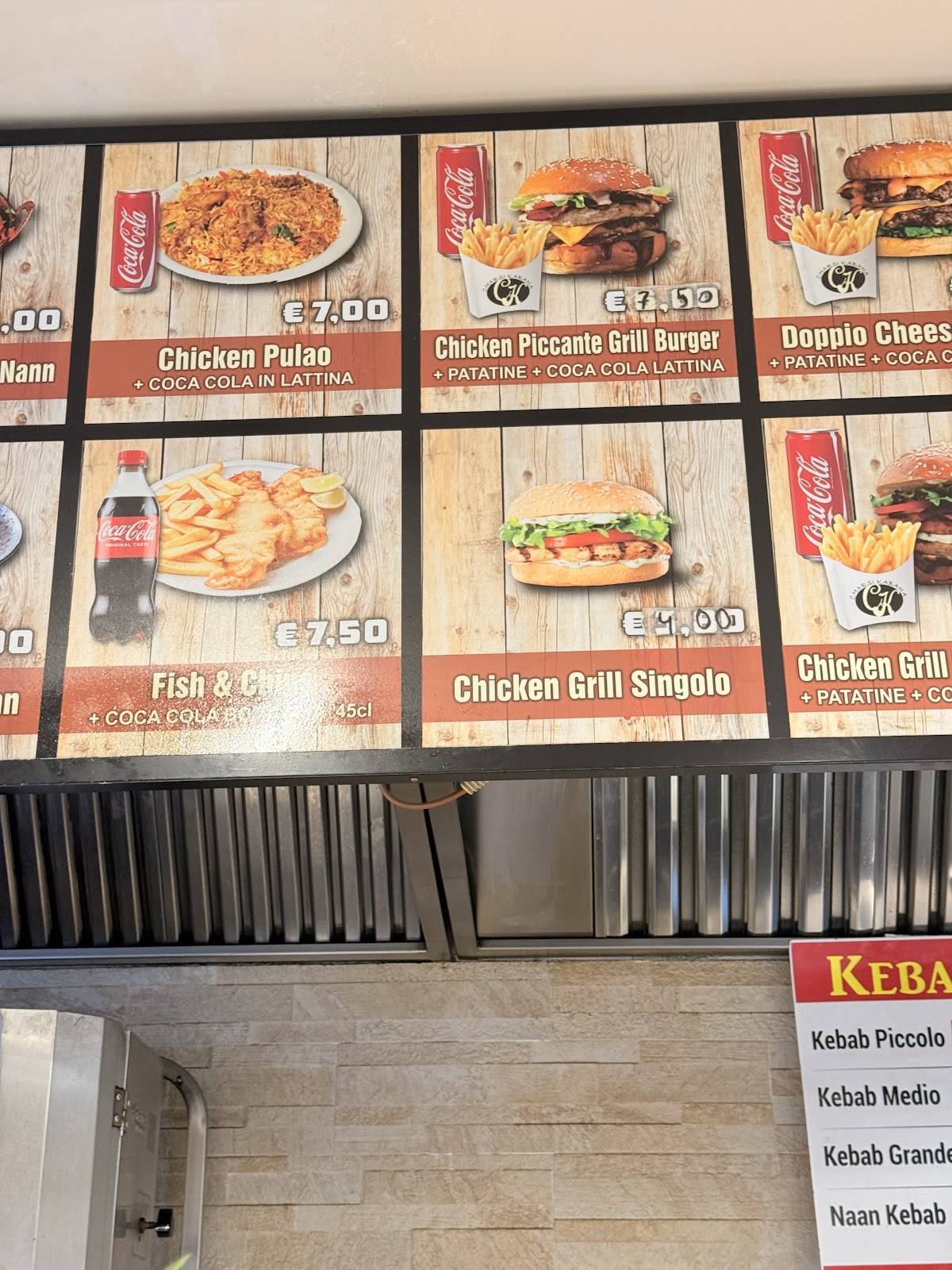 CHARSI KABANA KEBAB HALAL меню