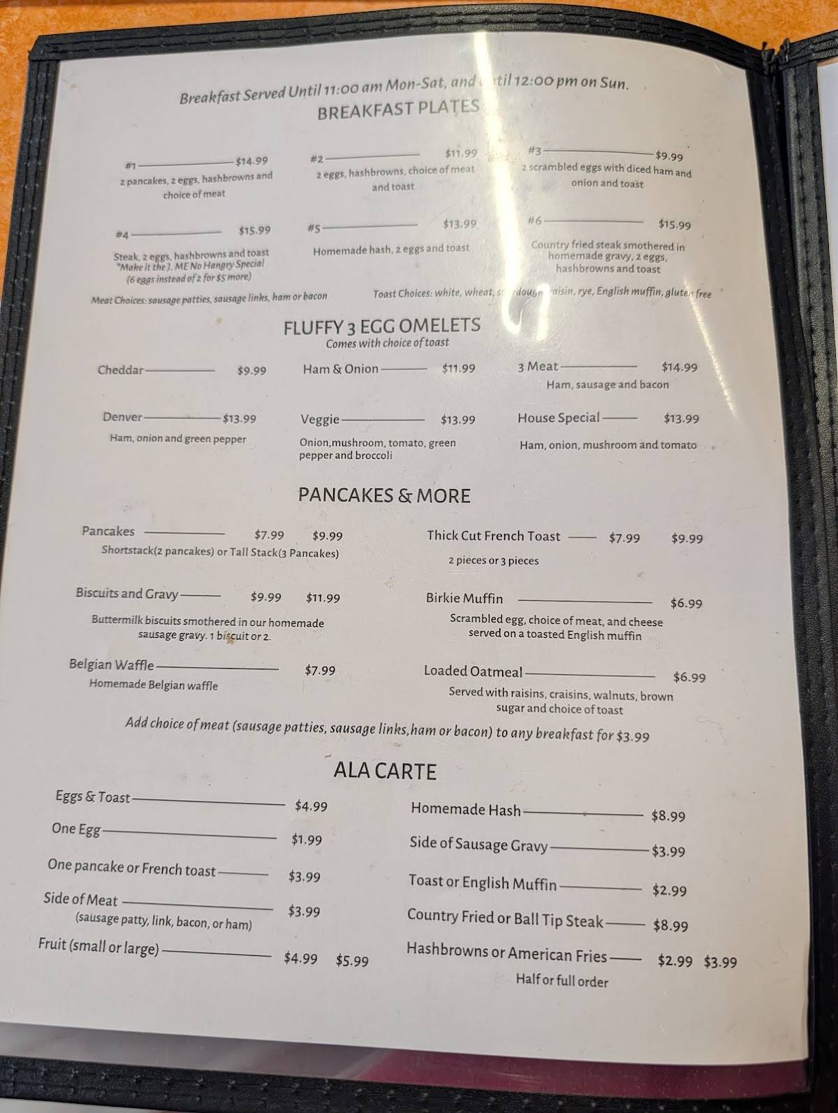 Cable Cafe меню