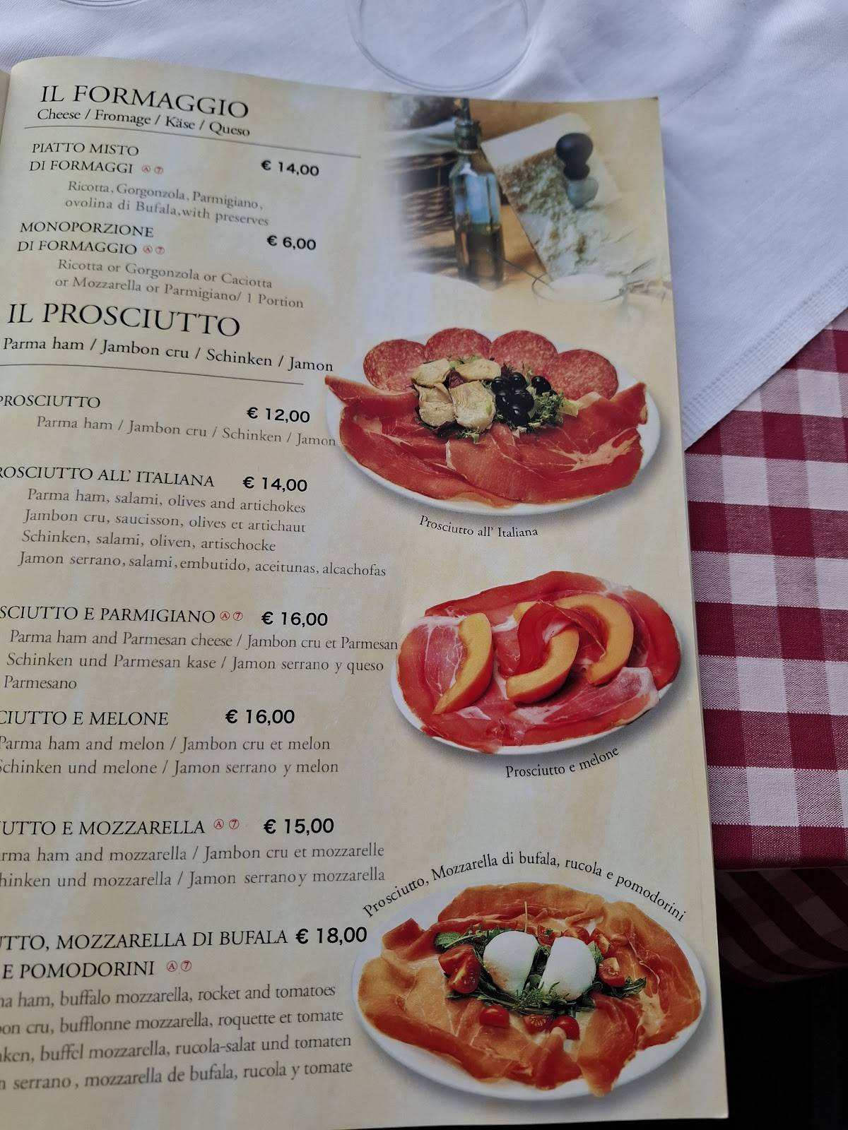 Cafe Risorgimento меню