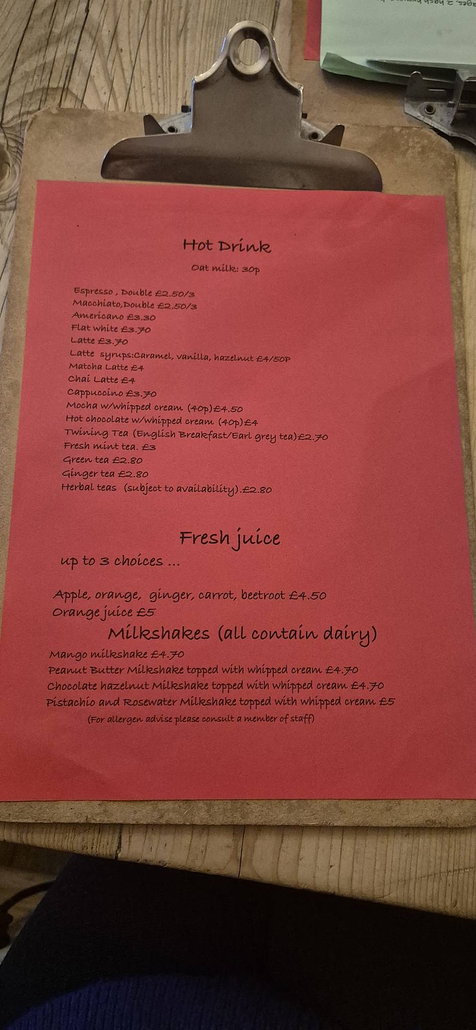Cafe Chic меню