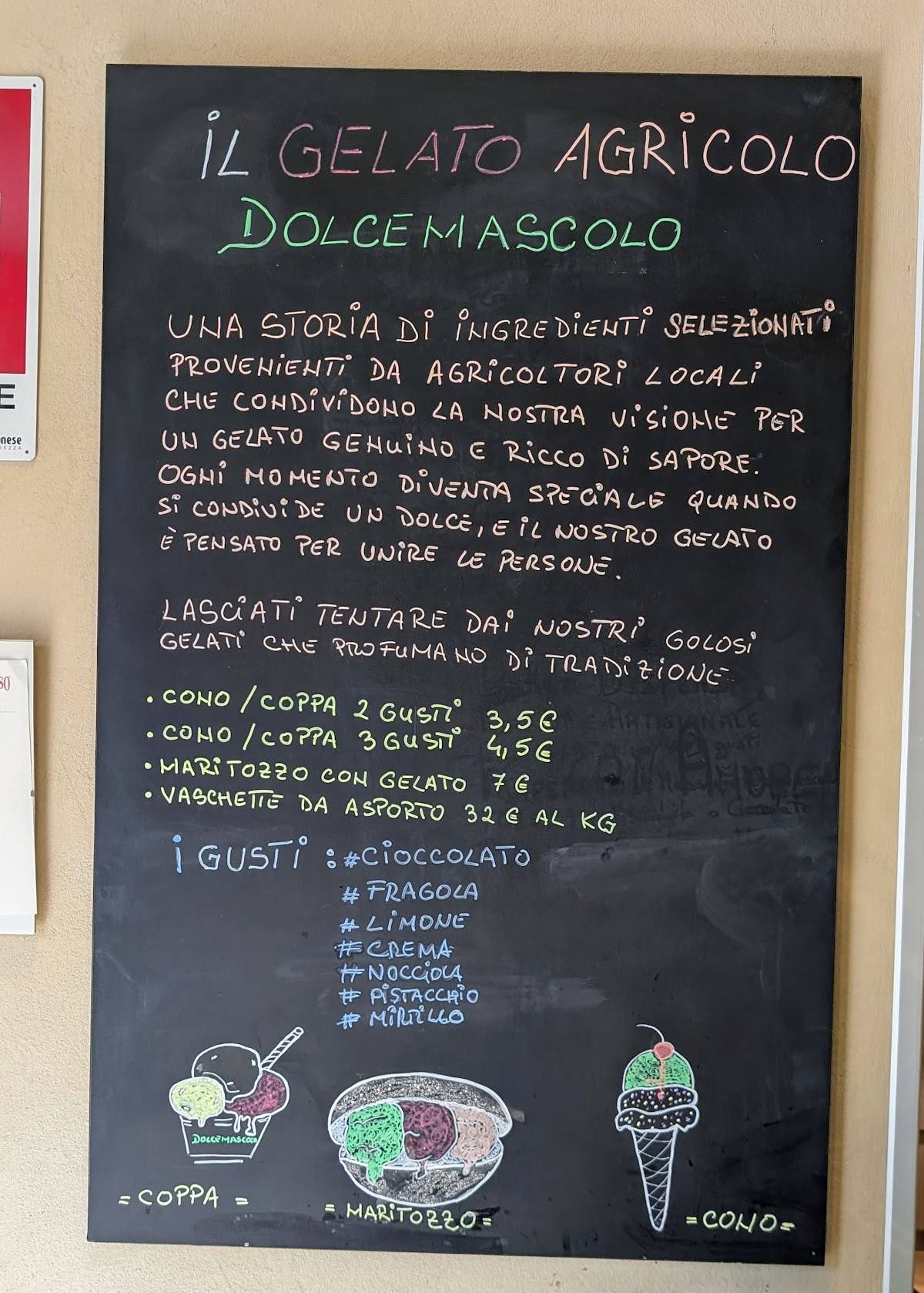 Dolcemascolo Roma меню