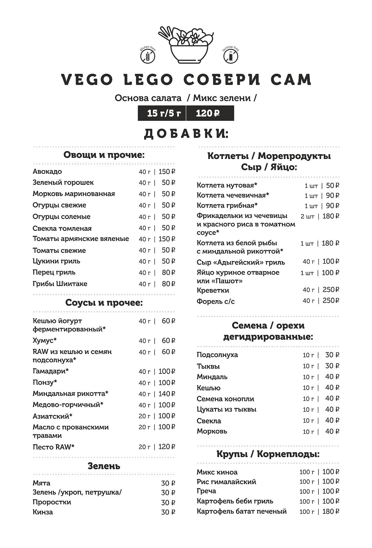 Крапива меню