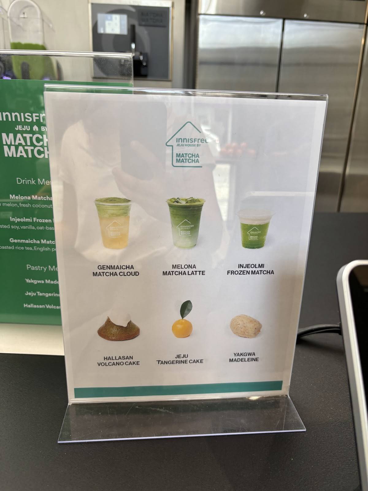 MATCHA MATCHA меню