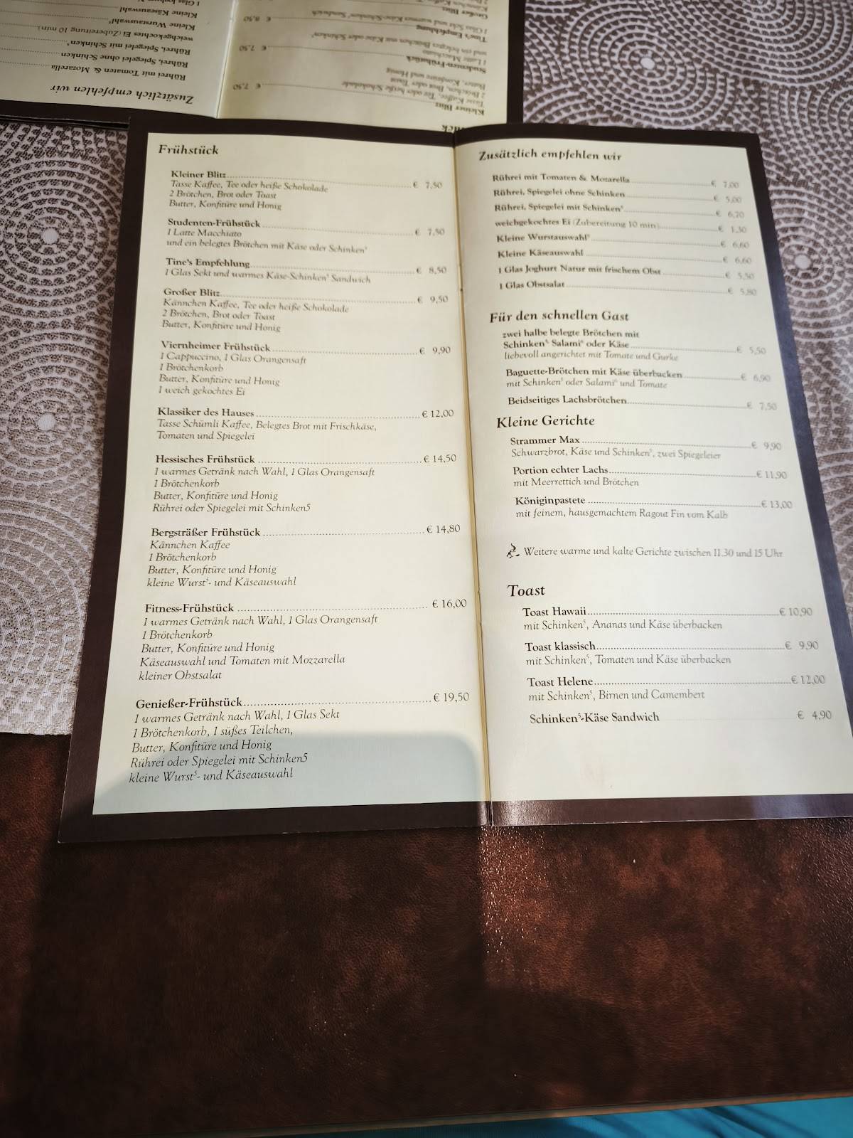 Café Rall меню