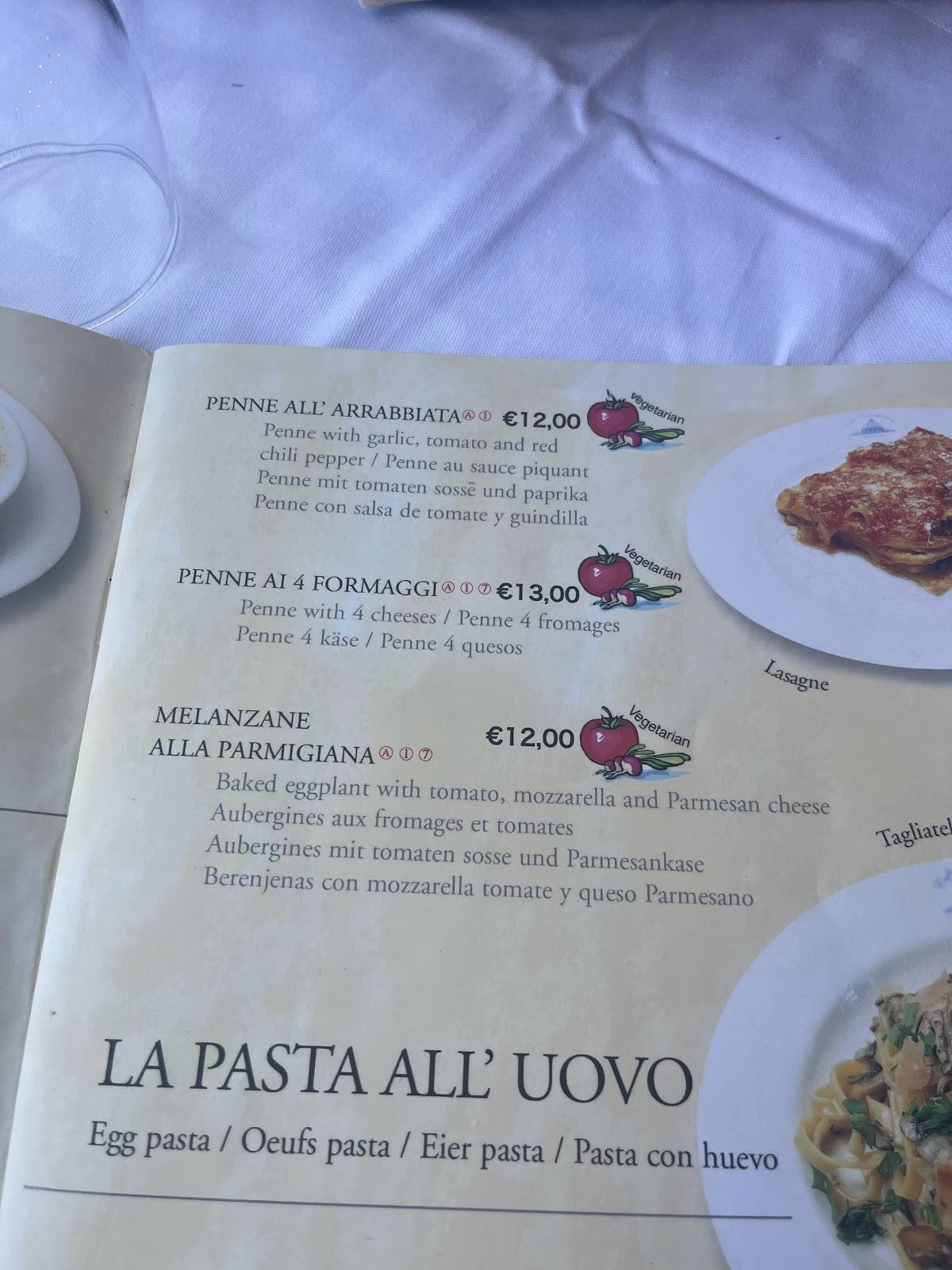 Cafe Risorgimento меню