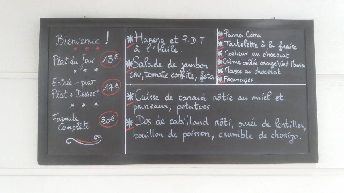 Café Rondeau меню