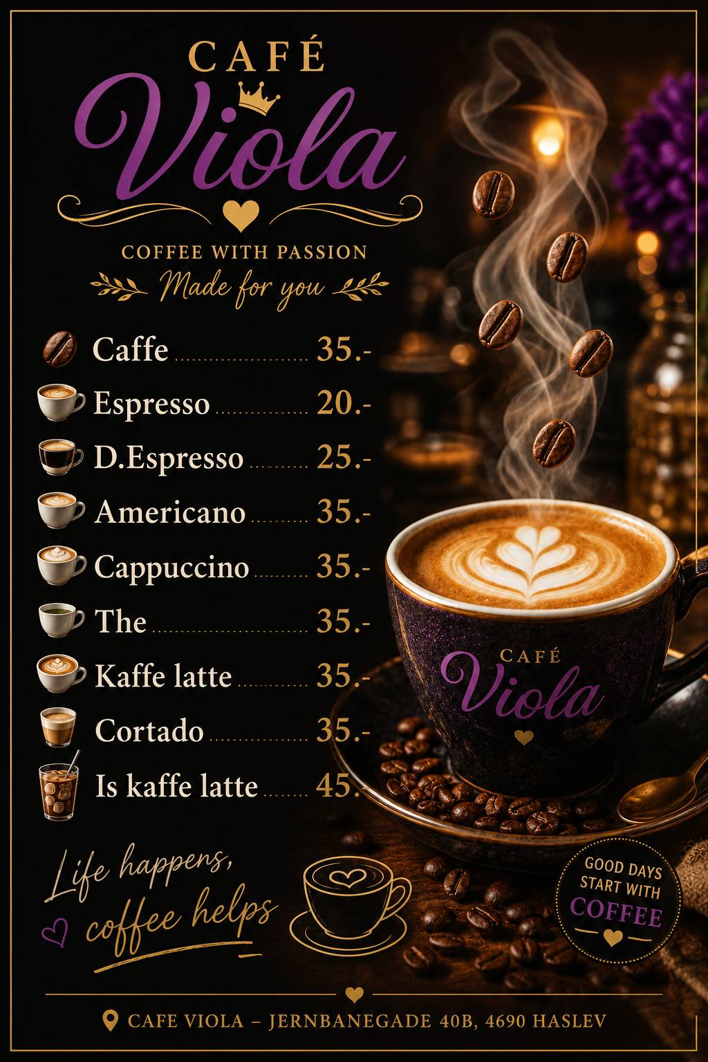 Café Viola меню