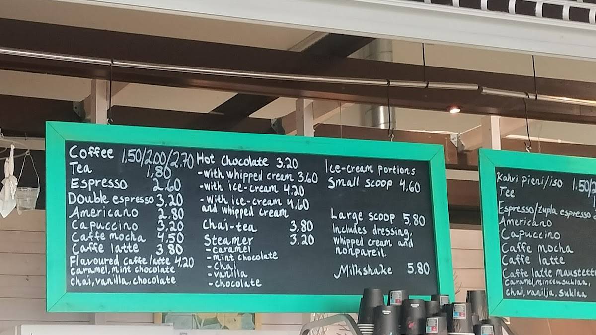 Cafestop меню