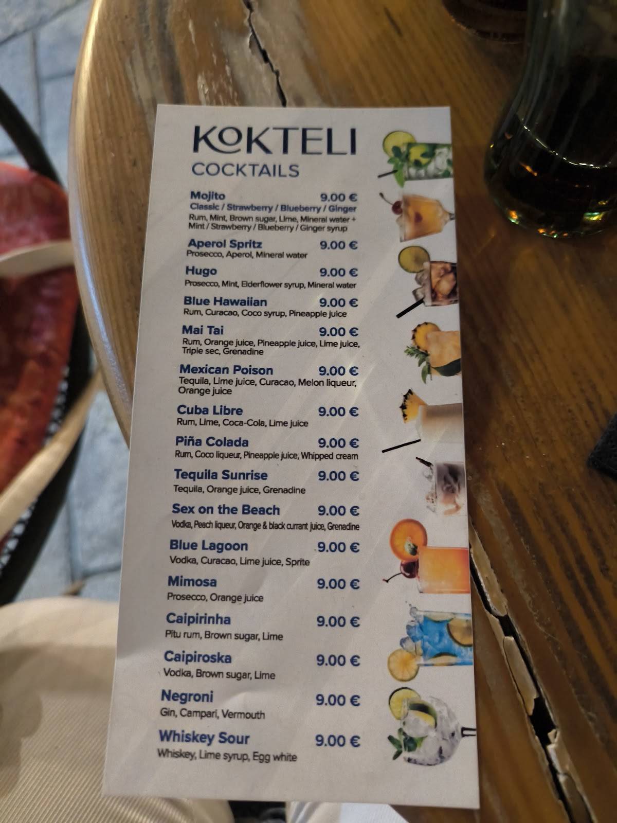 Caffe Bar Celestina меню