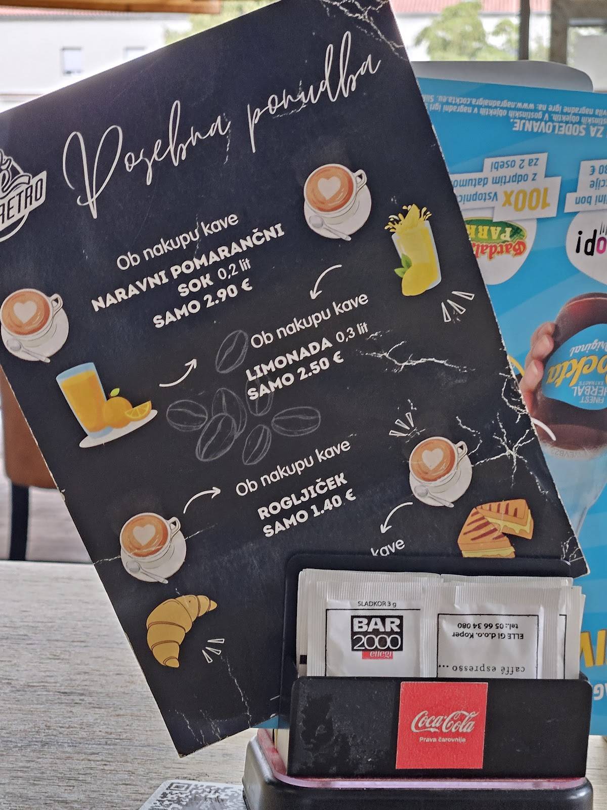 Caffe Retro меню