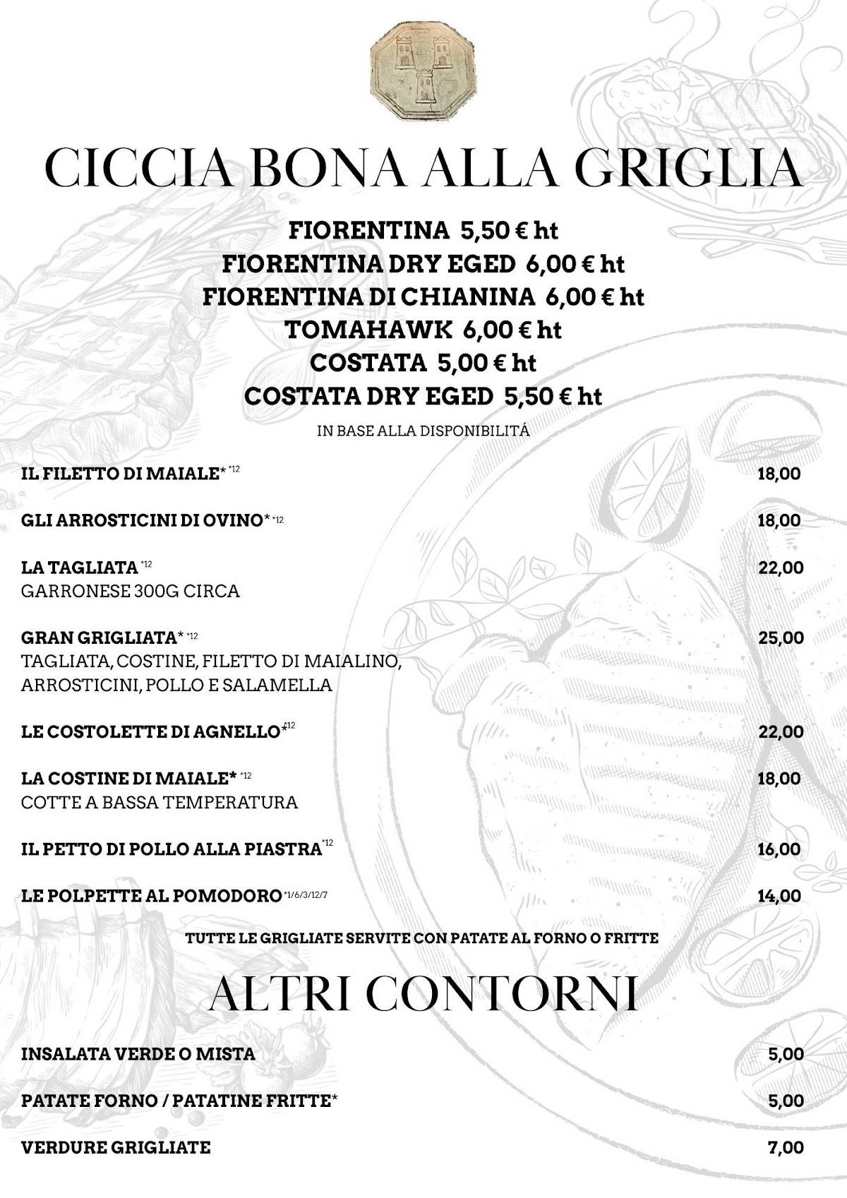 La Torre Pizza e Gril меню