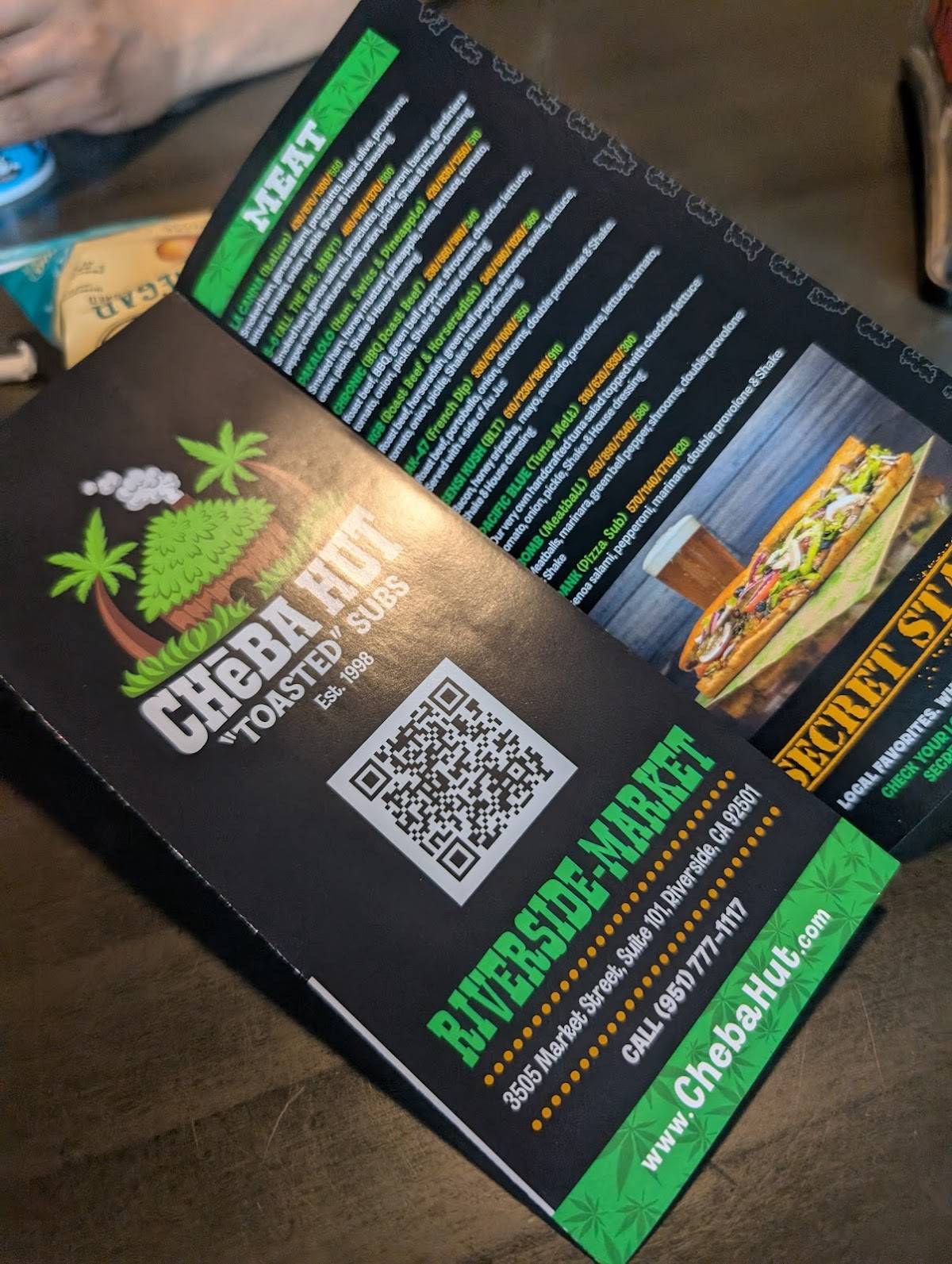 Cheba Hut "Toasted" Subs меню