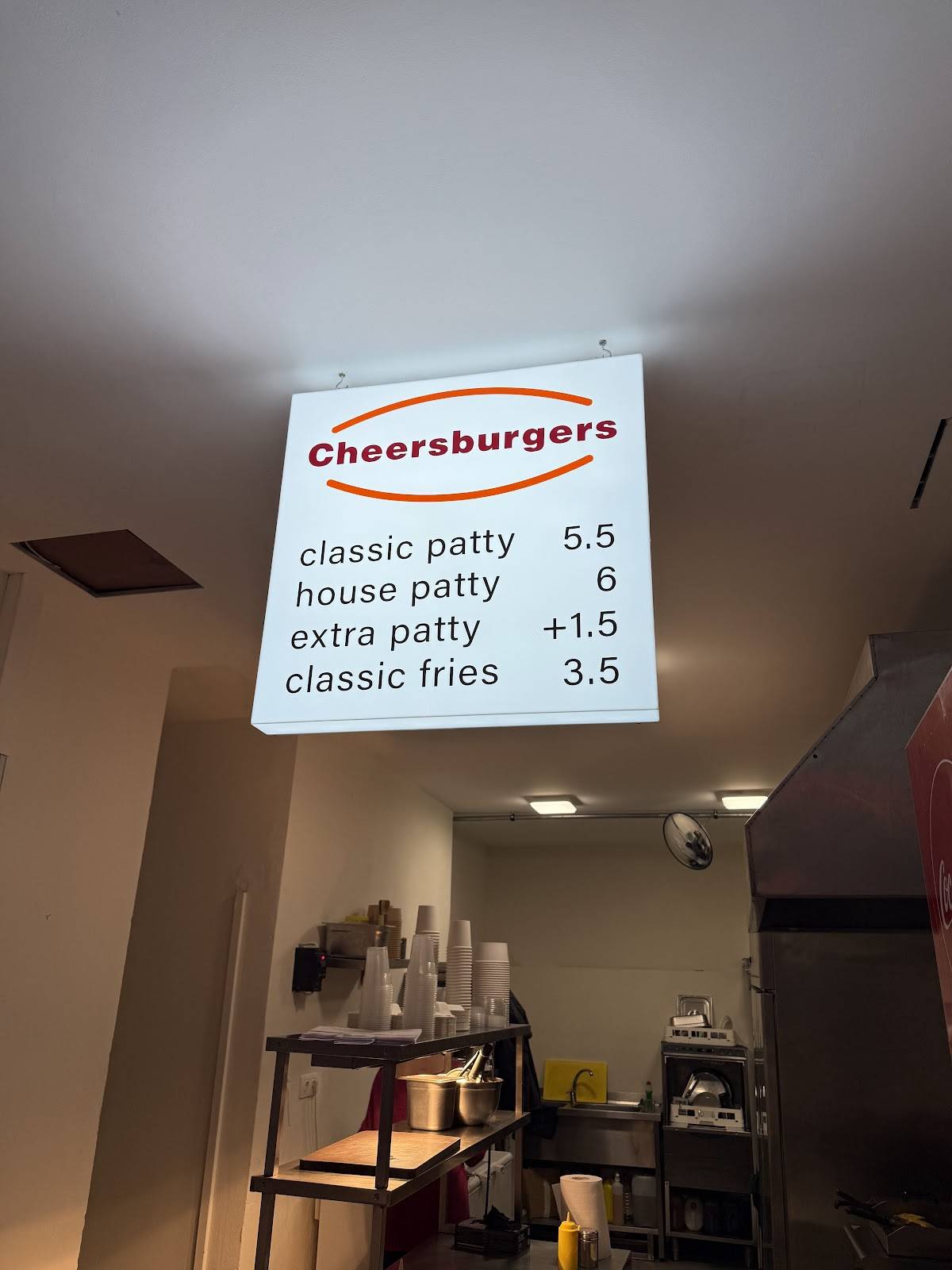 Cheersburger меню
