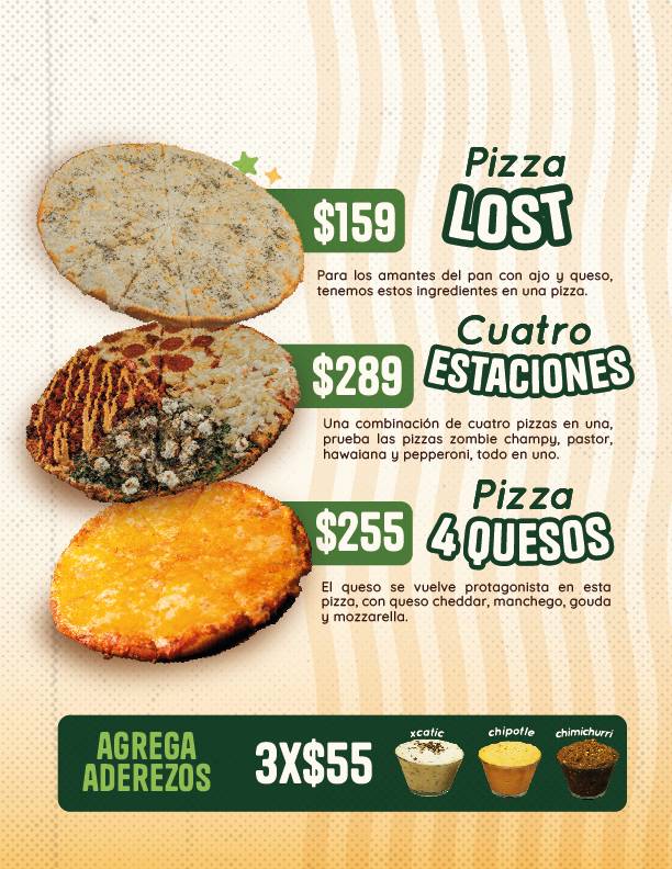 Chepy's pizza MÉXICO ORIENTE меню
