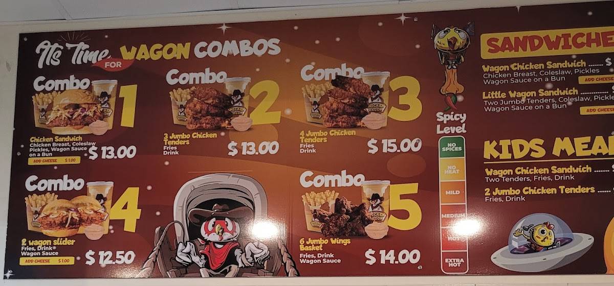 Chicken Wagon меню