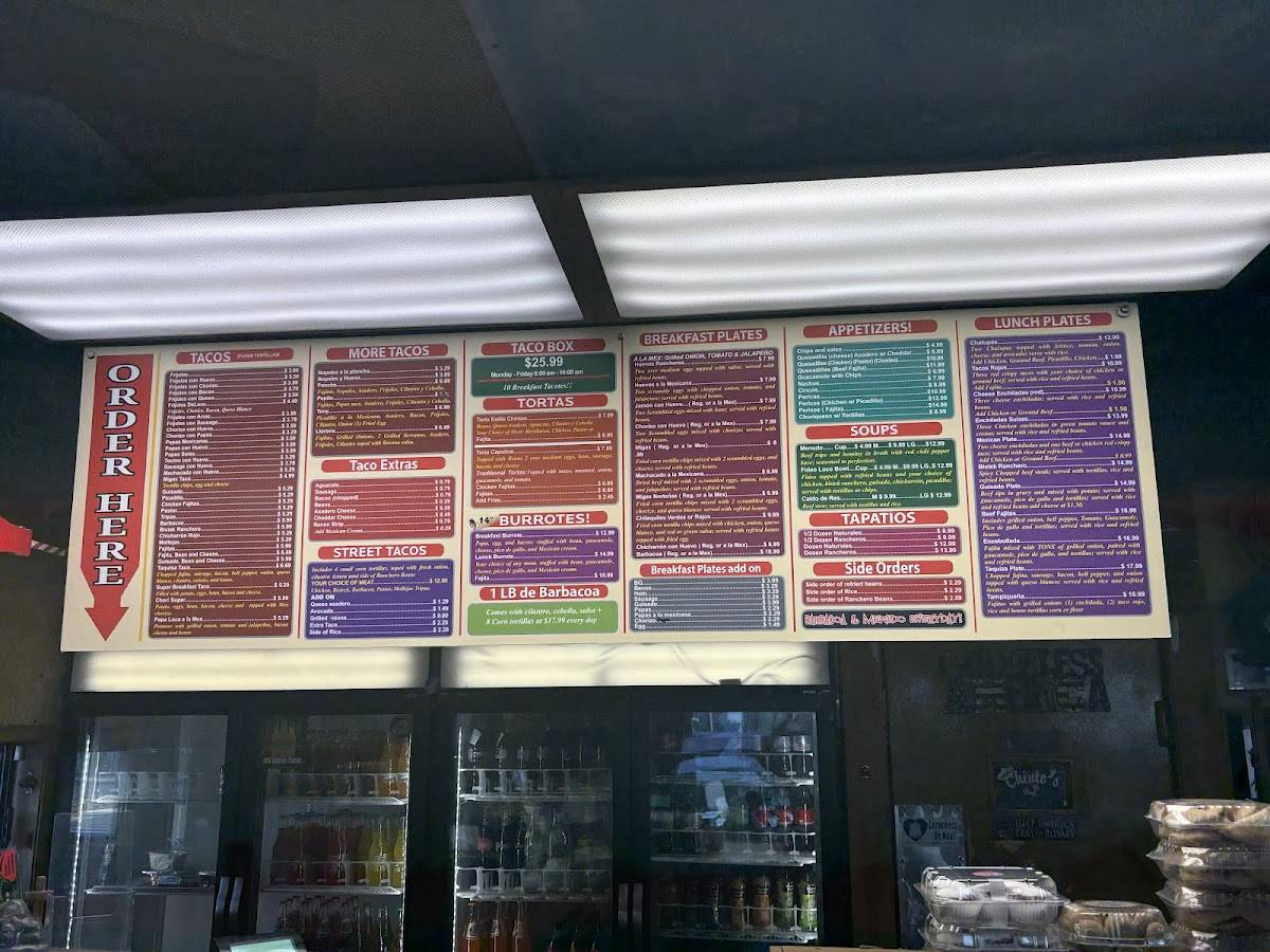 Chinto's Super Taco меню