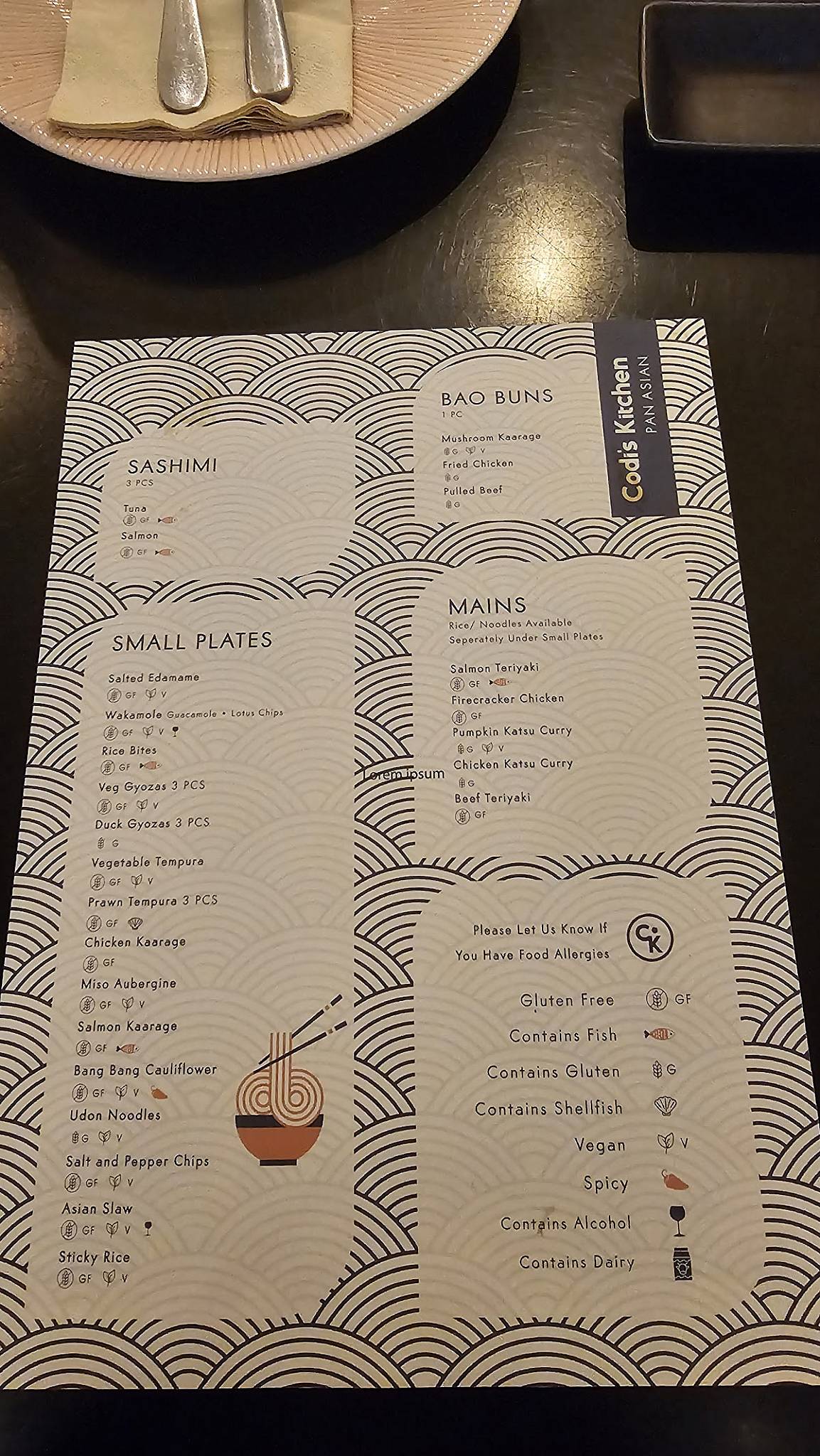 Codi’s Kitchen меню