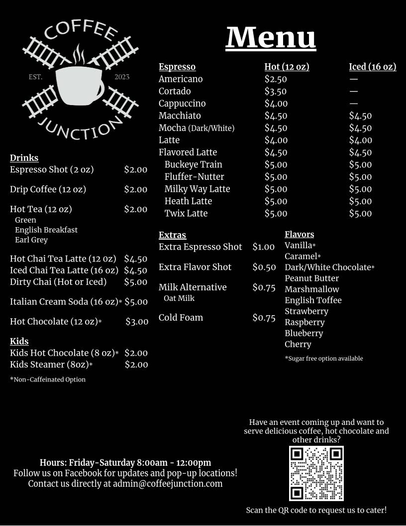 Coffee Junction меню