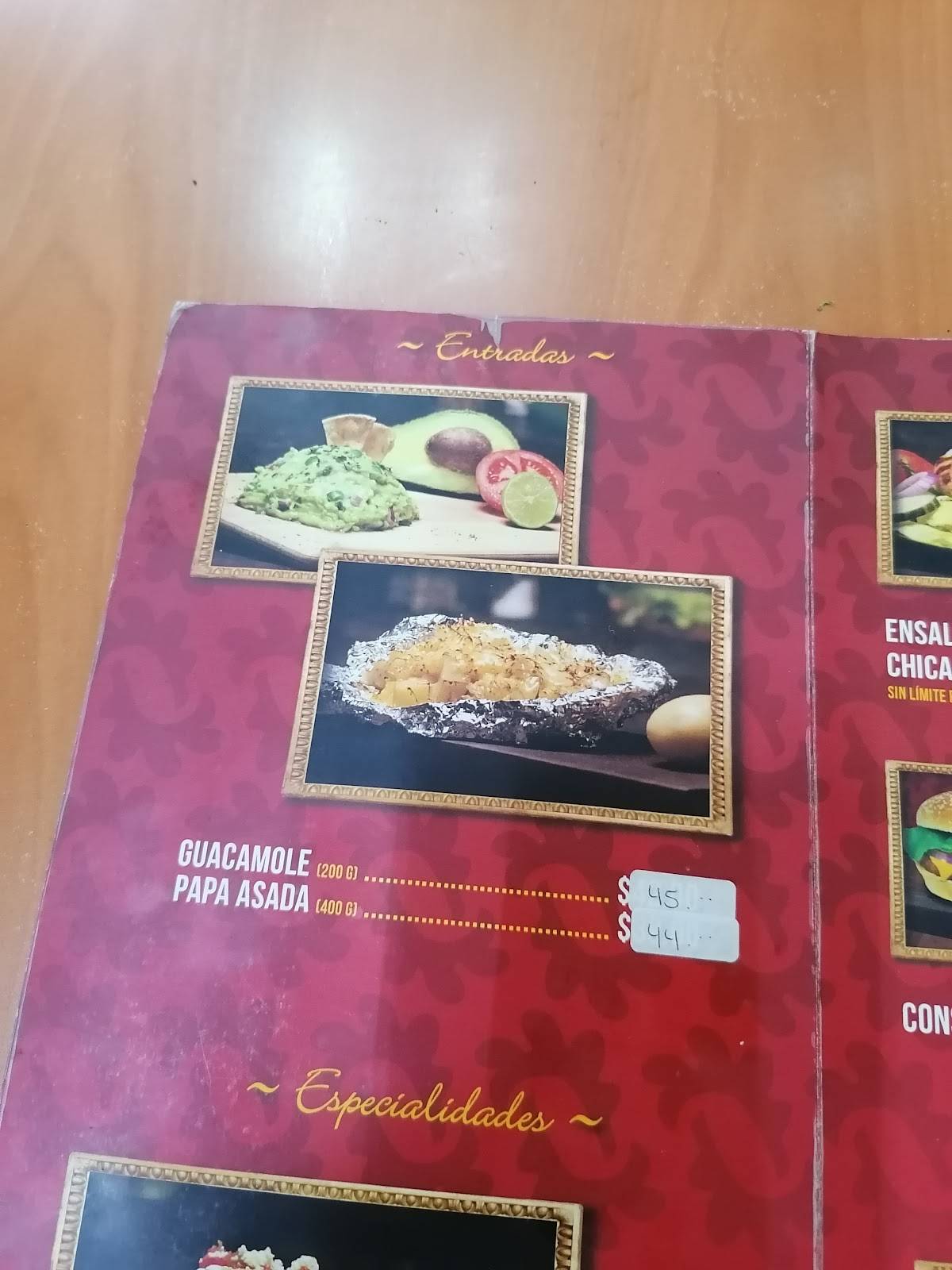 Pollo Féliz меню