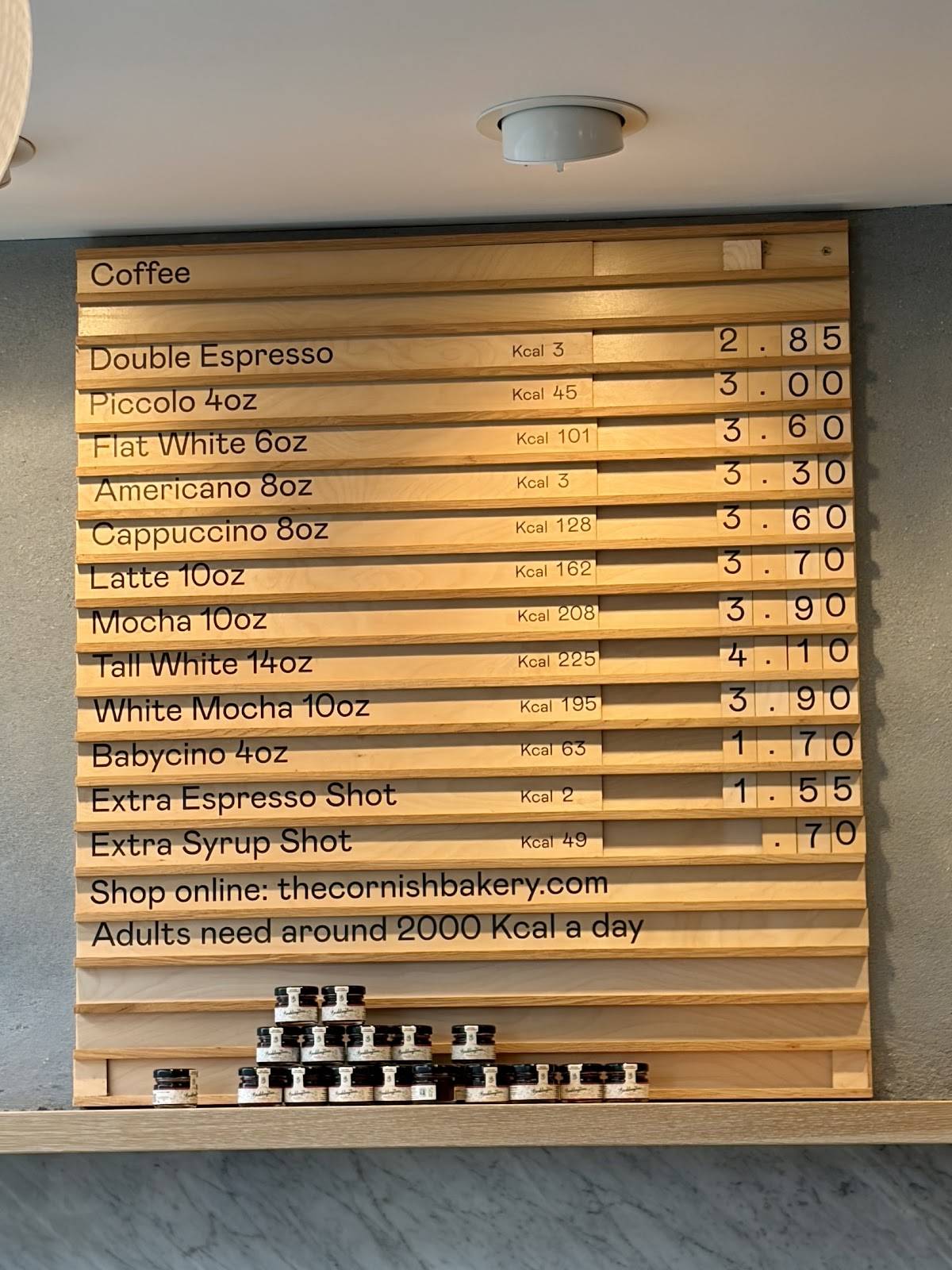 Cornish Bakery меню
