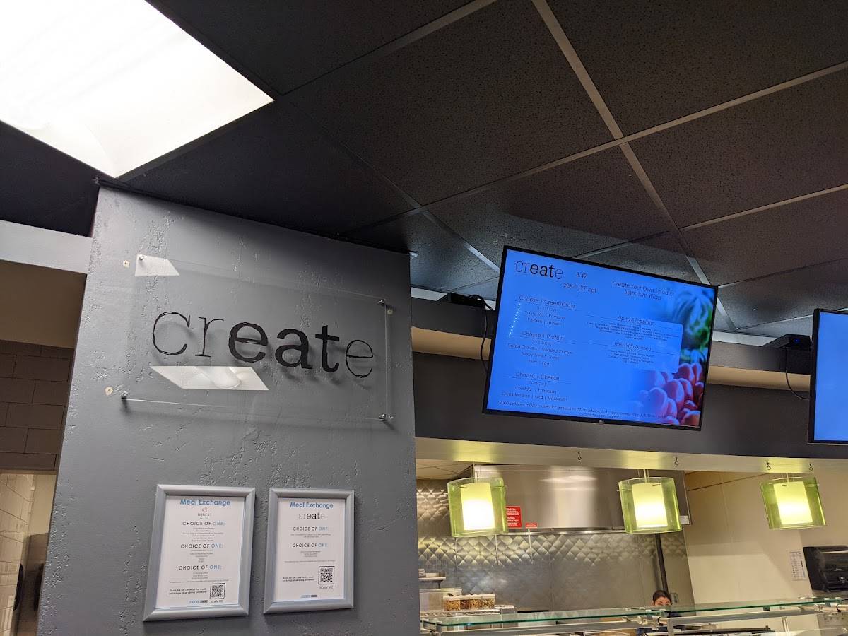 Create меню