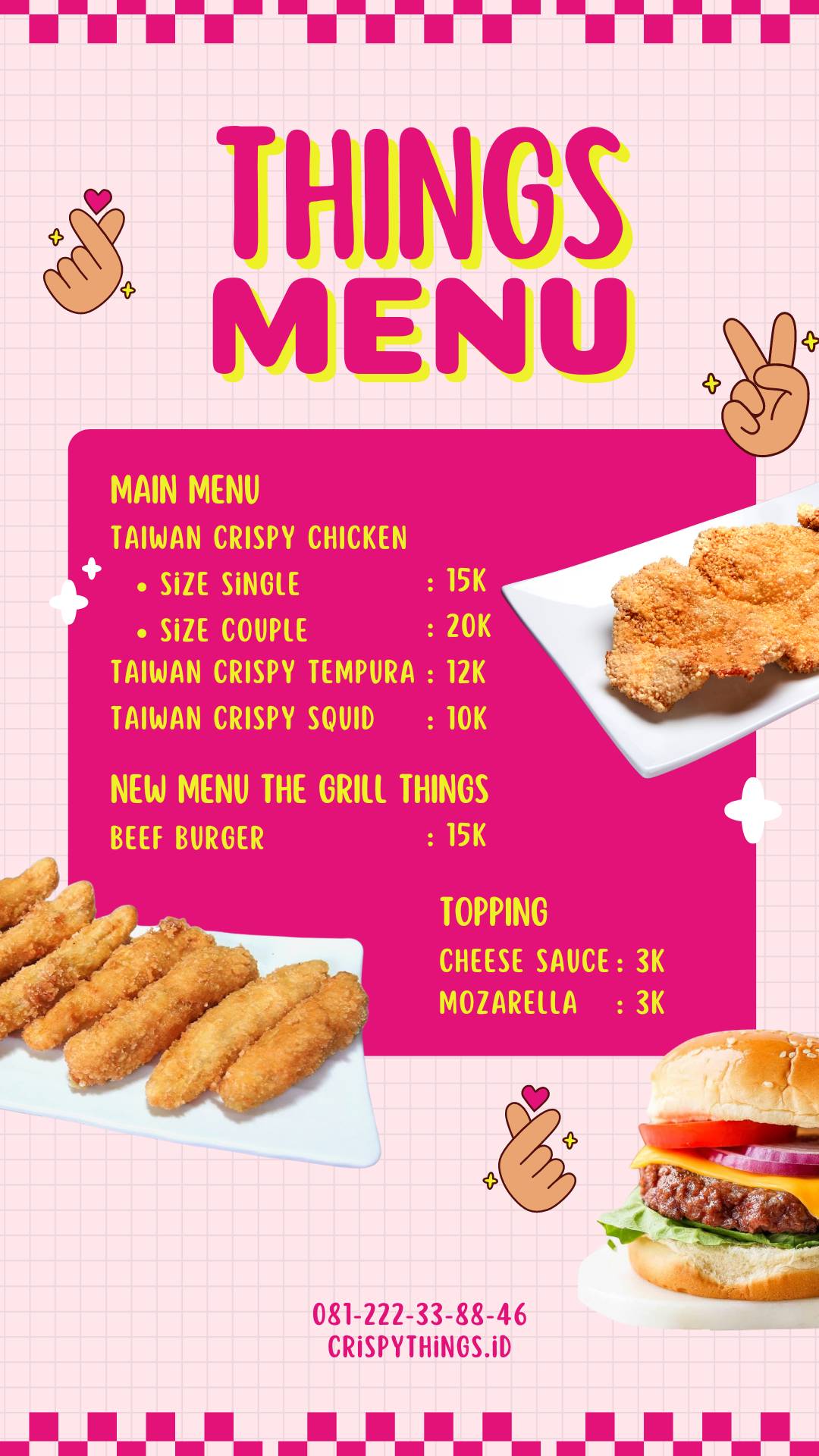 Crispy Things меню