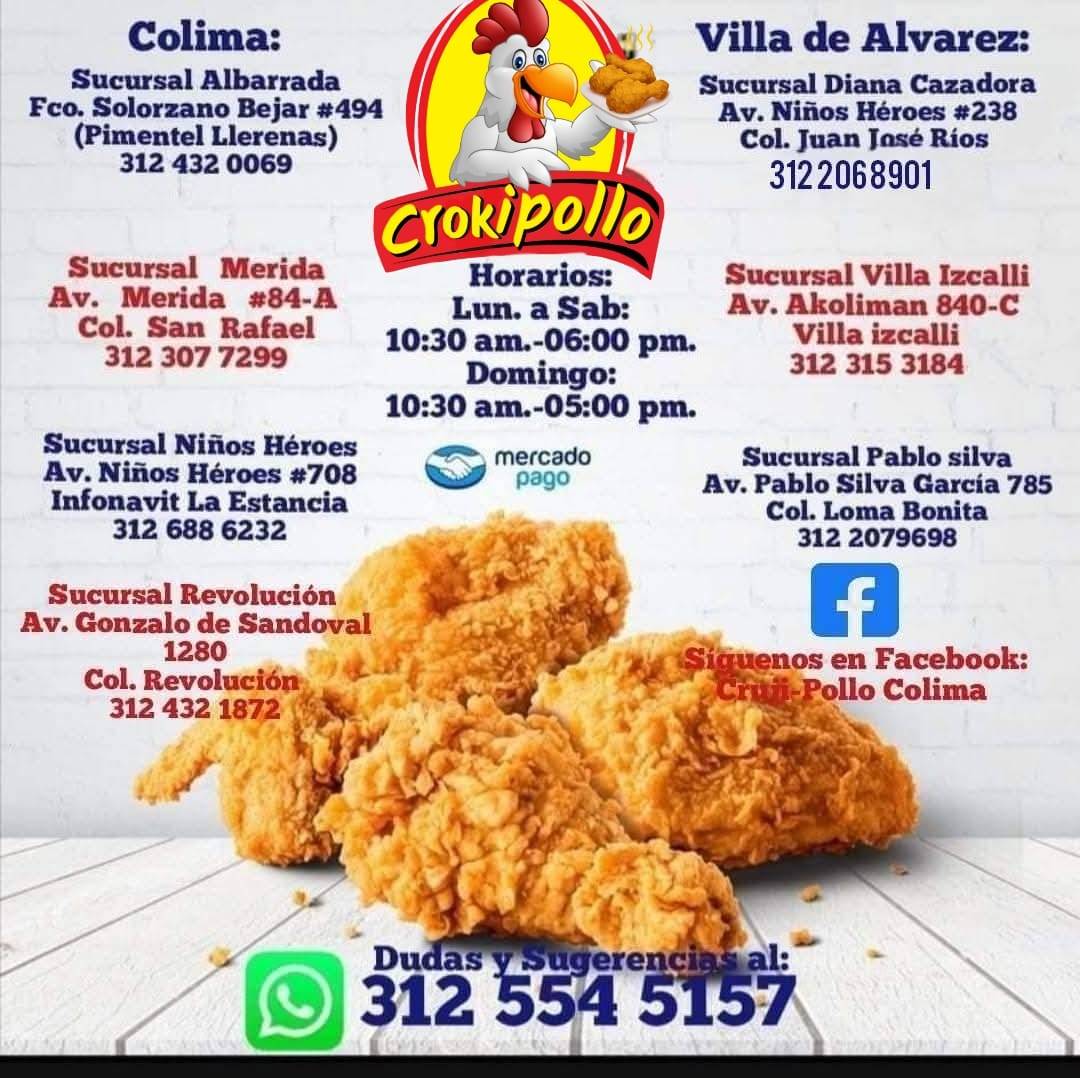 Crokipollo av mérida san rafael меню
