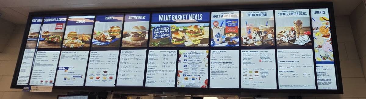 Culver’s меню
