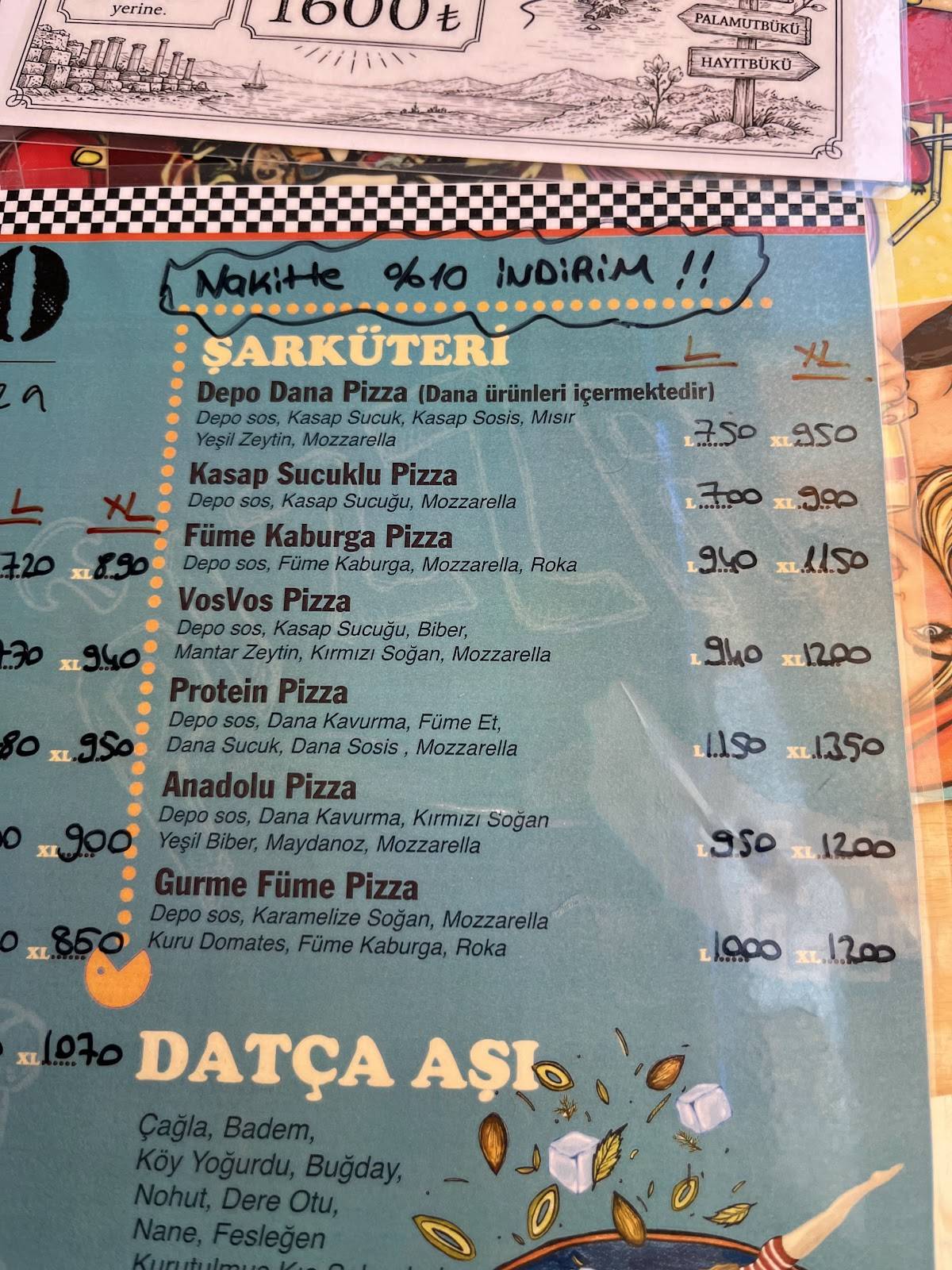 D-po Pizza меню