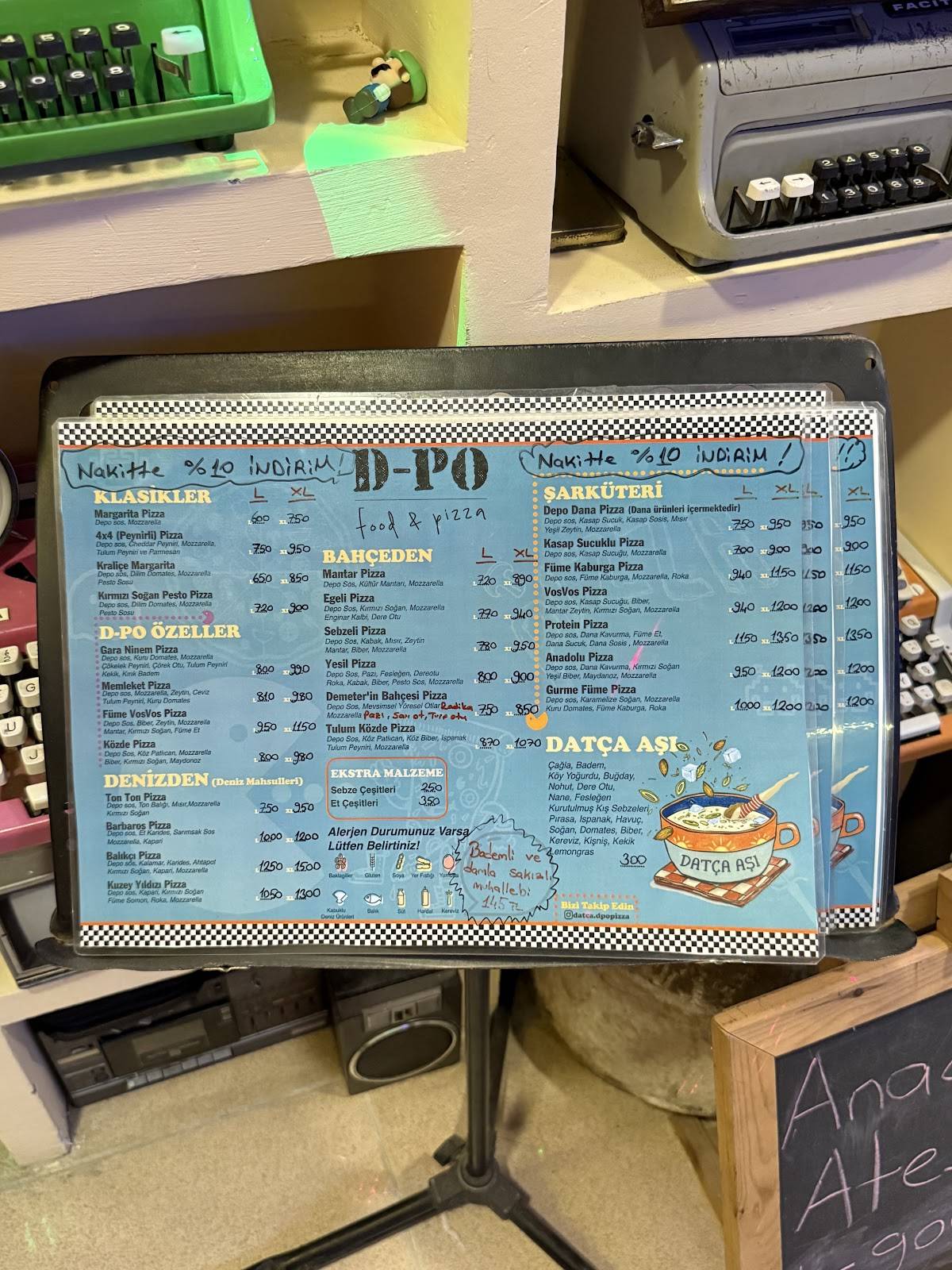 D-po Pizza меню