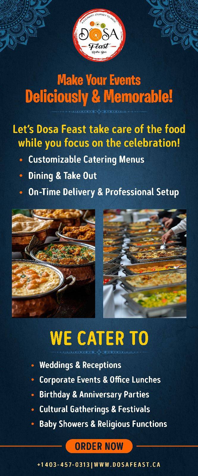 DOSA FEAST меню